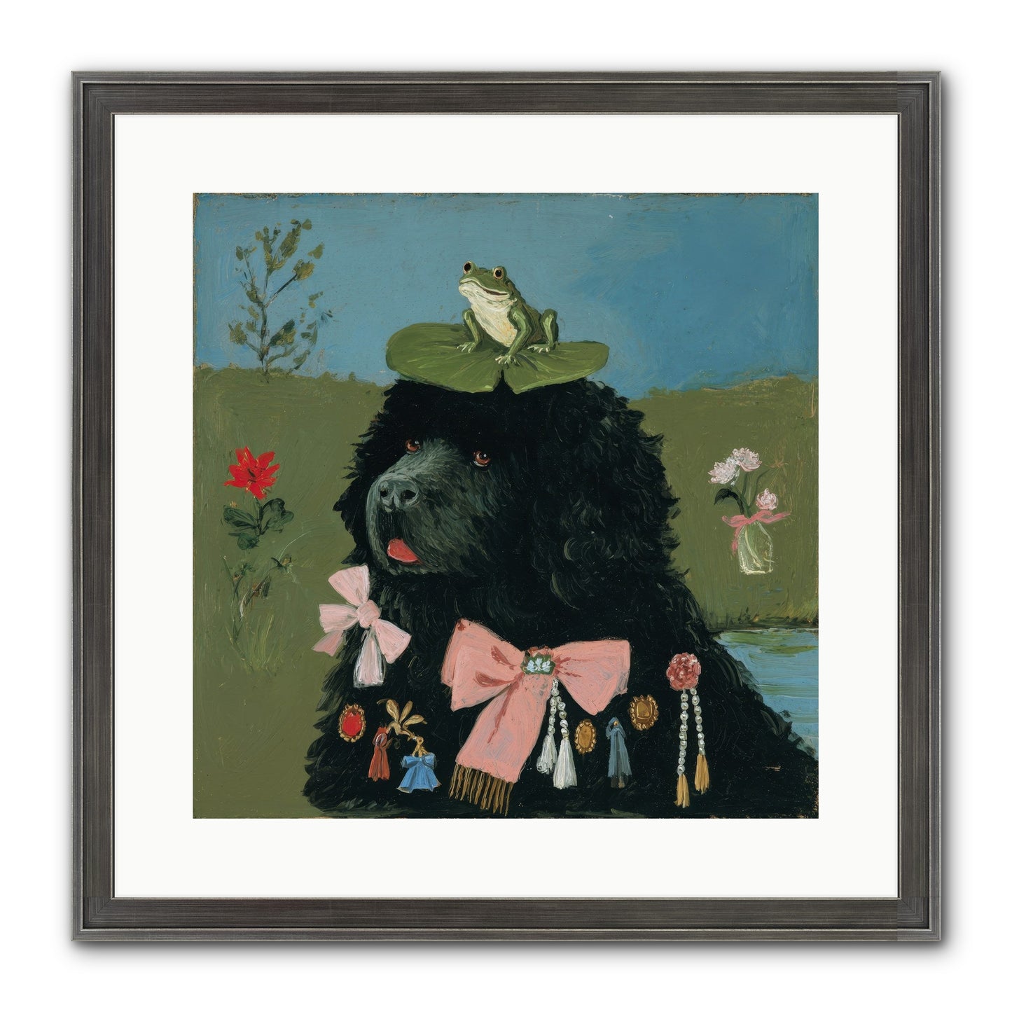 Spell Of Delight Framed Print - Slimwoods Black/Silver 16x16
