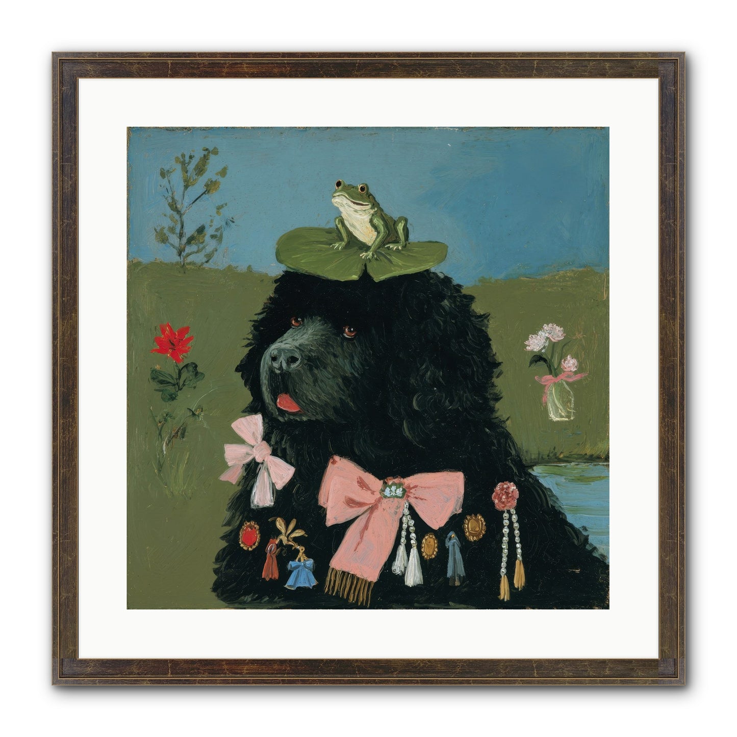 Spell Of Delight Framed Print - Slimwoods Black/Gold 20x20