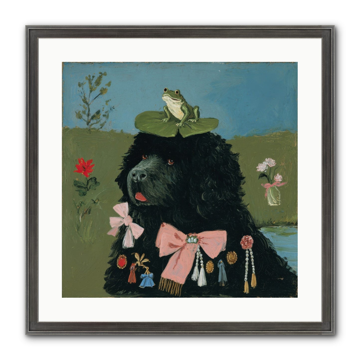 Spell Of Delight Framed Print - Slimwoods Black/Silver 20x20