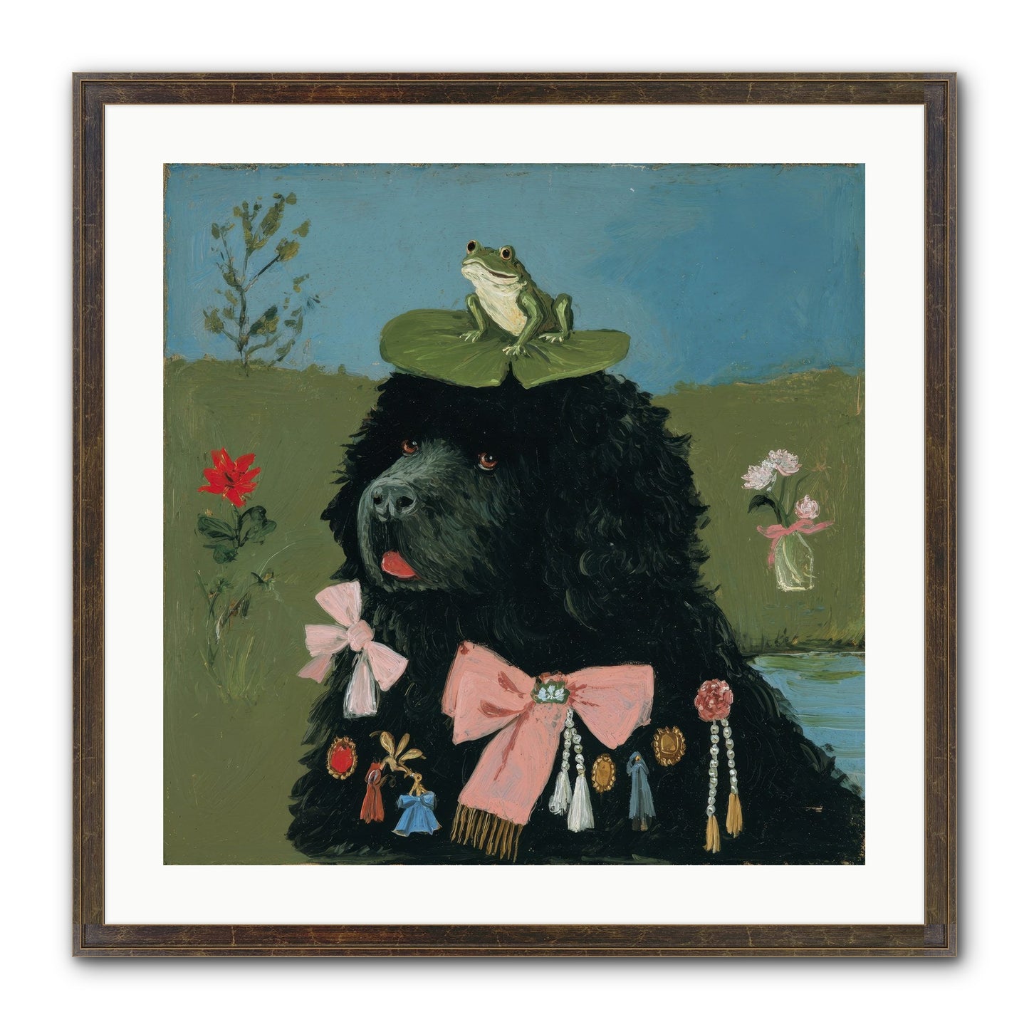 Spell Of Delight Framed Print - Slimwoods Black/Gold 24x24