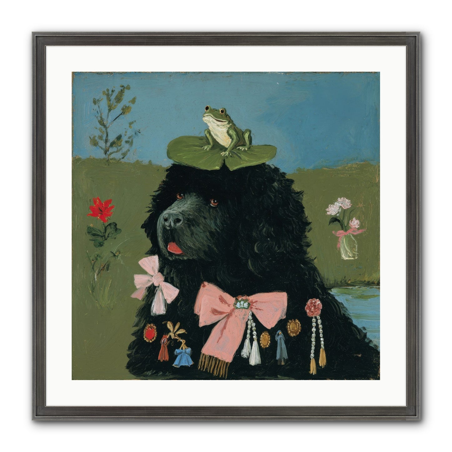 Spell Of Delight Framed Print - Slimwoods Black/Silver 24x24