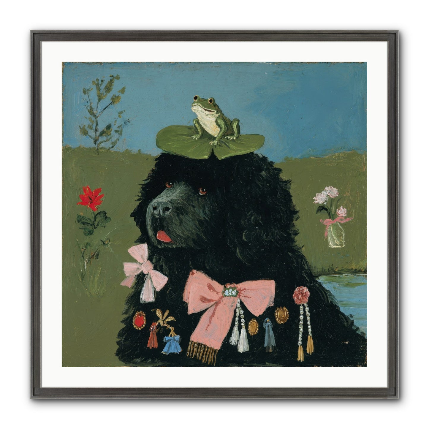 Spell Of Delight Framed Print - Slimwoods Black/Silver 30x30