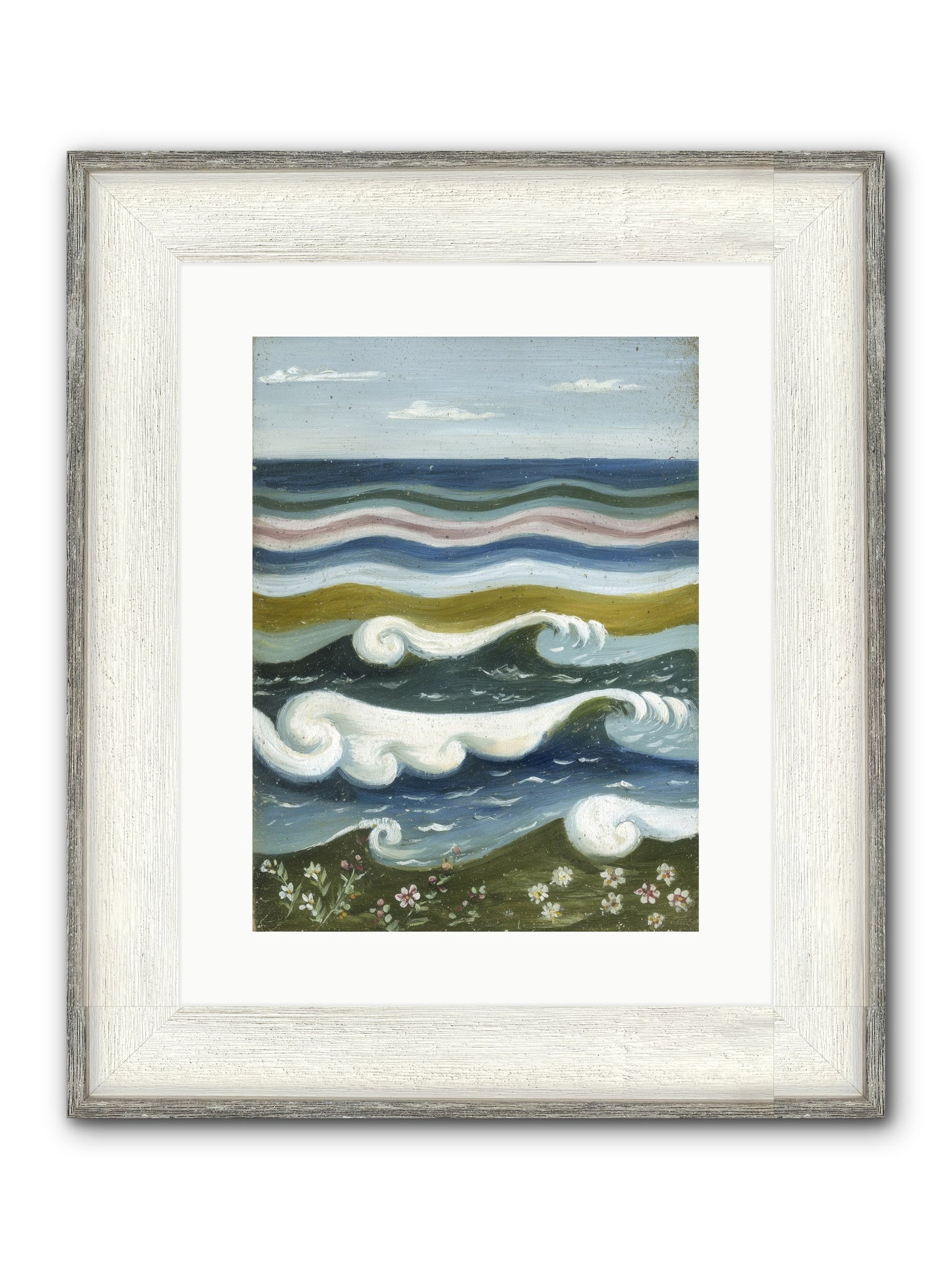 Spellbound Waters Framed Print - Driftwood White 12x16