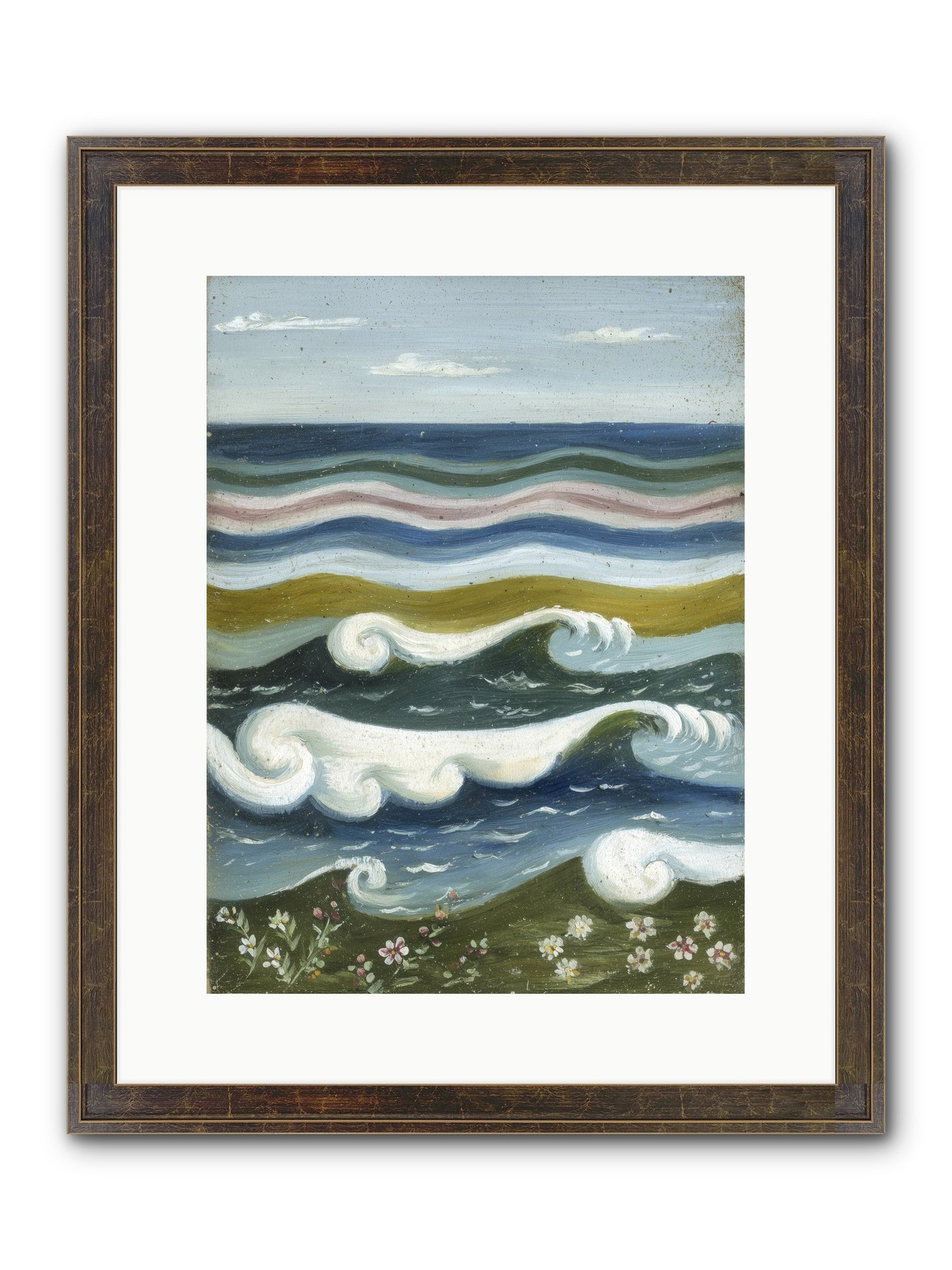 Spellbound Waters Framed Print - Slimwoods Black/Gold 12x16