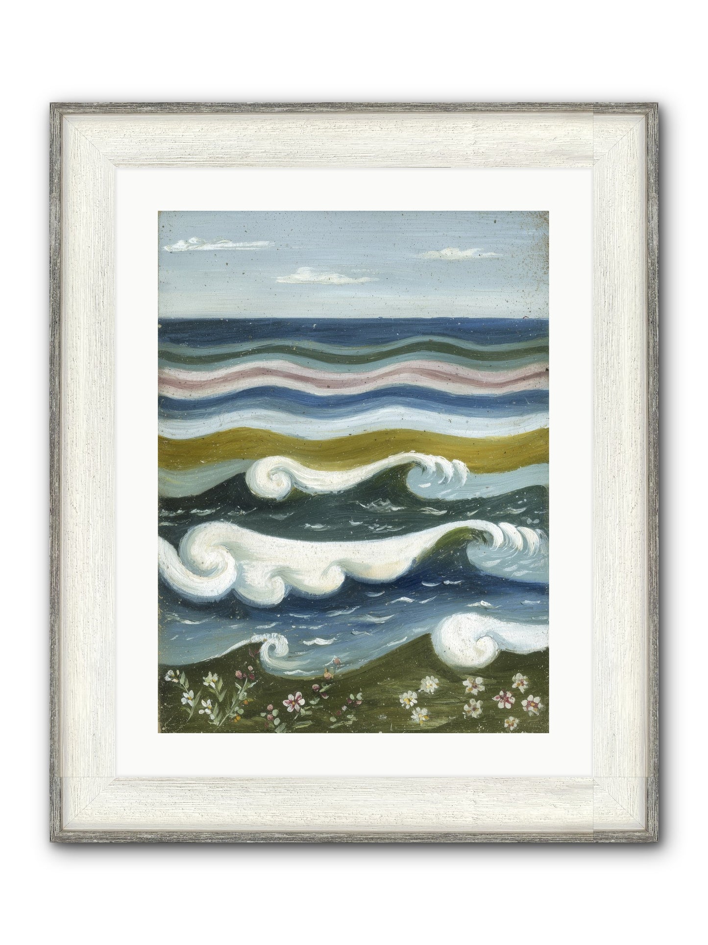 Spellbound Waters Framed Print - Driftwood White 18x24