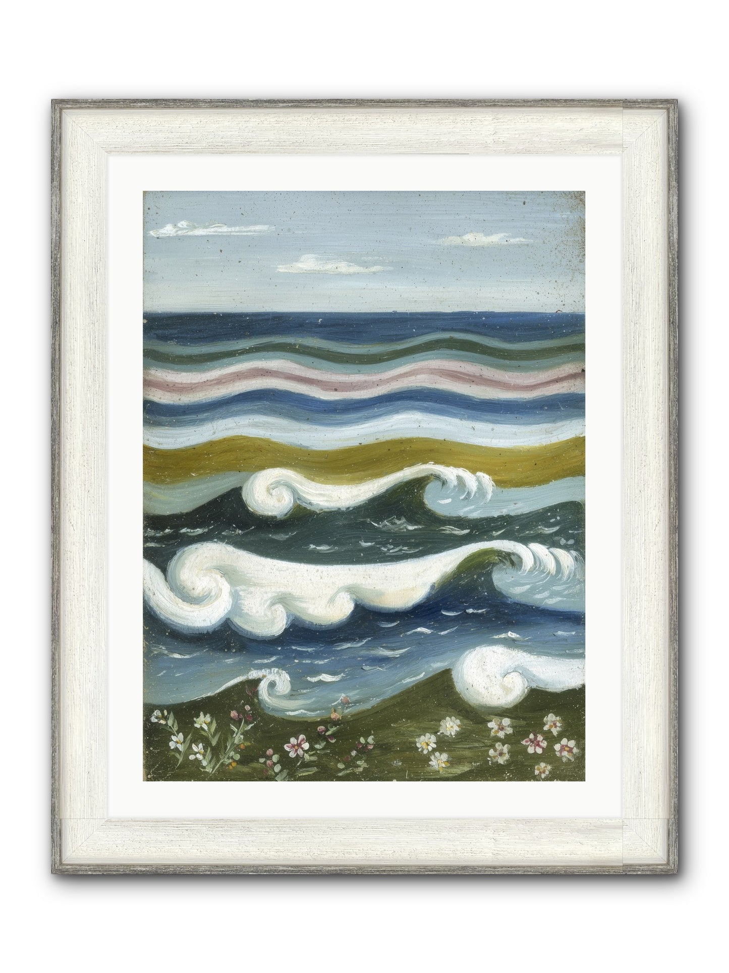 Spellbound Waters Framed Print - Driftwood White 24x32