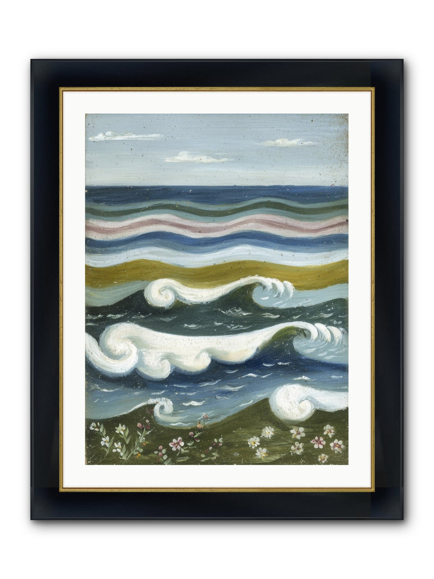 Spellbound Waters Framed Print - Wide Black w/Gold 24x32