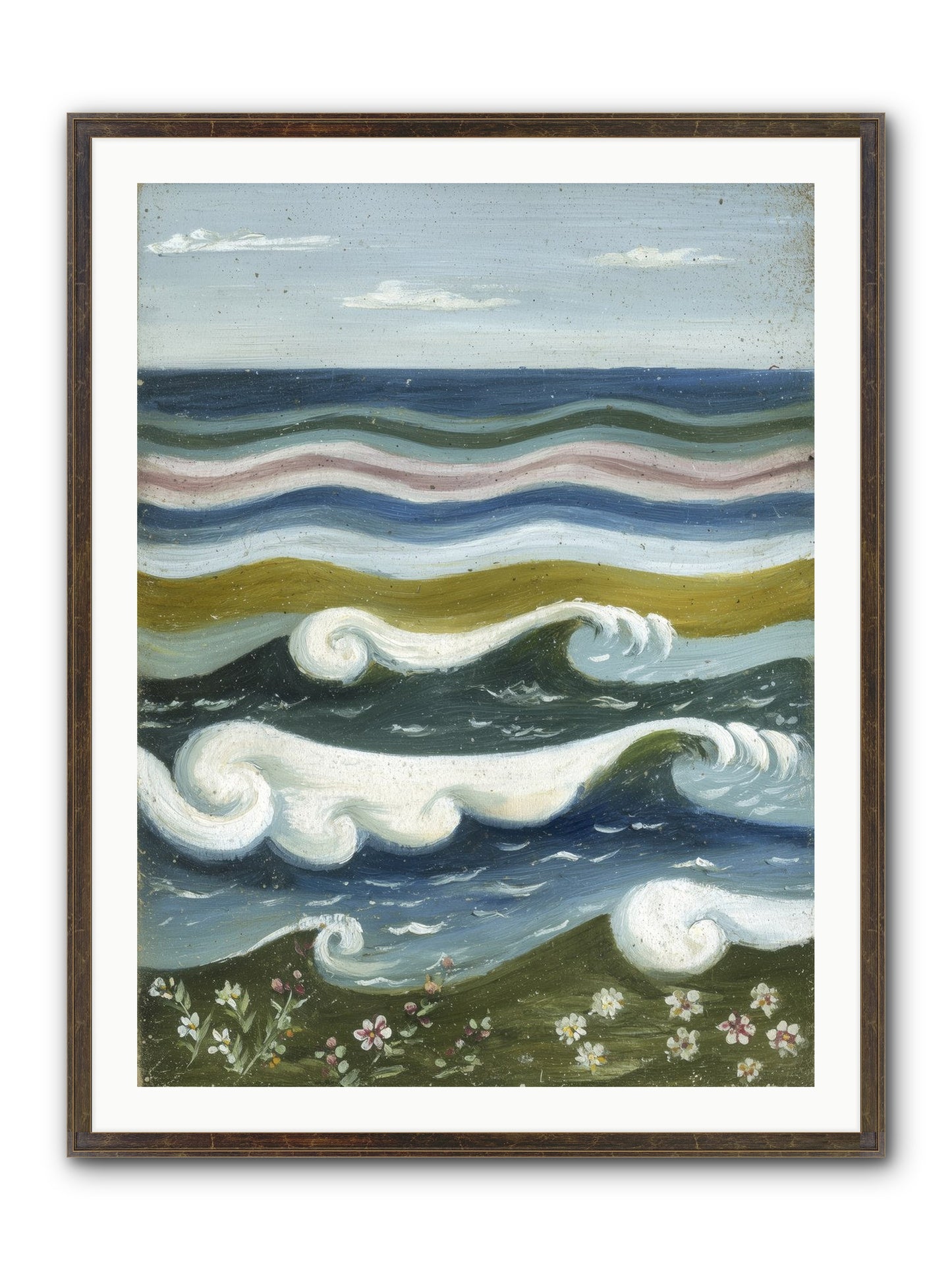 Spellbound Waters Framed Print - Slimwoods Black/Gold 30x40