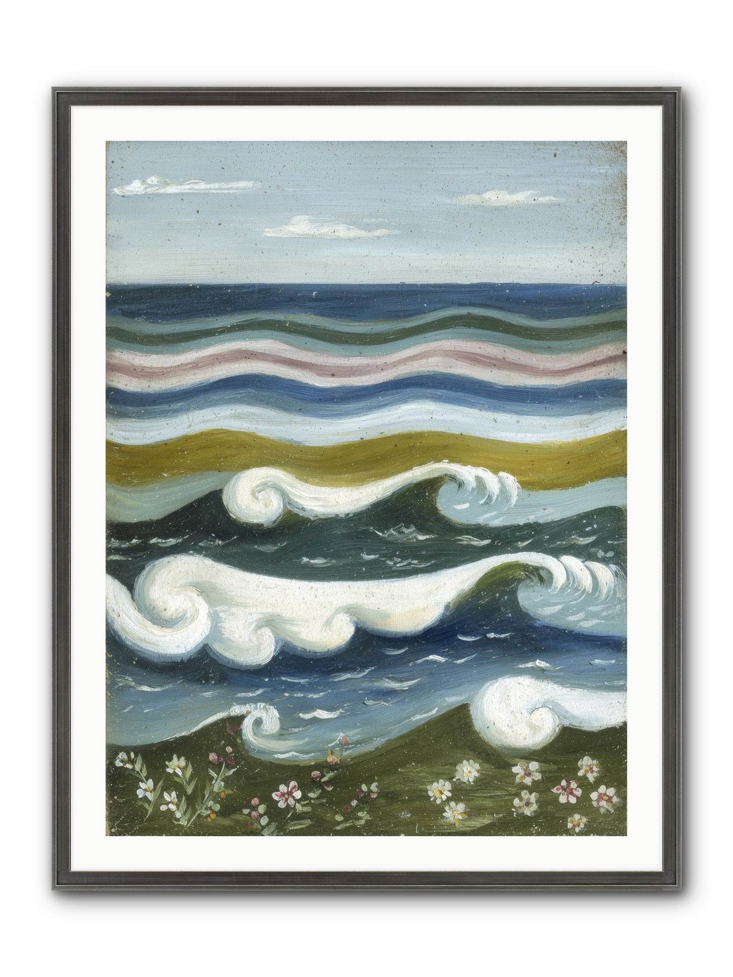 Spellbound Waters Framed Print - Slimwoods Black/Silver 30x40