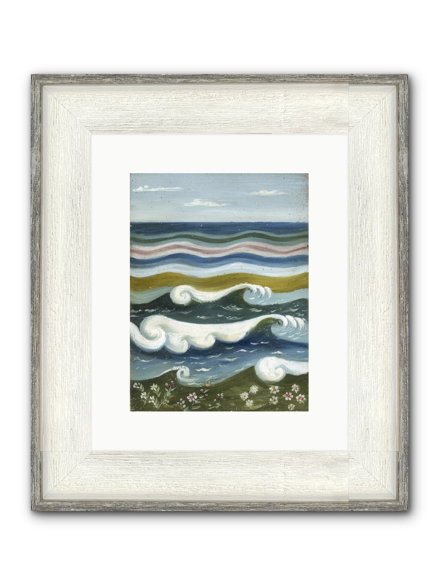 Spellbound Waters Framed Print - Driftwood White 9x12