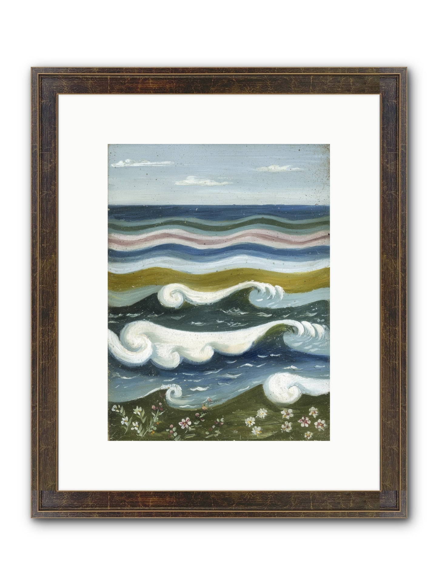 Spellbound Waters Framed Print - Slimwoods Black/Gold 9x12