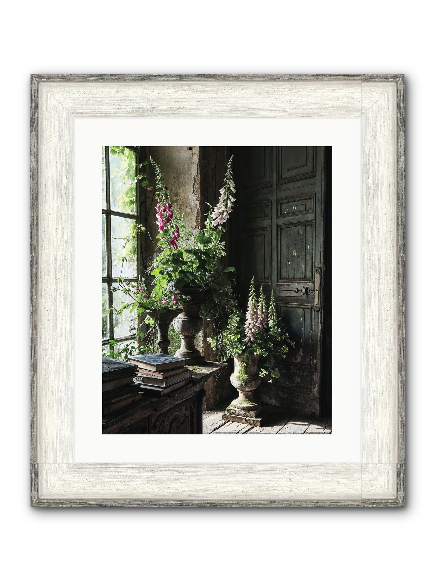 Spires Framed Print - Driftwood White 16x20