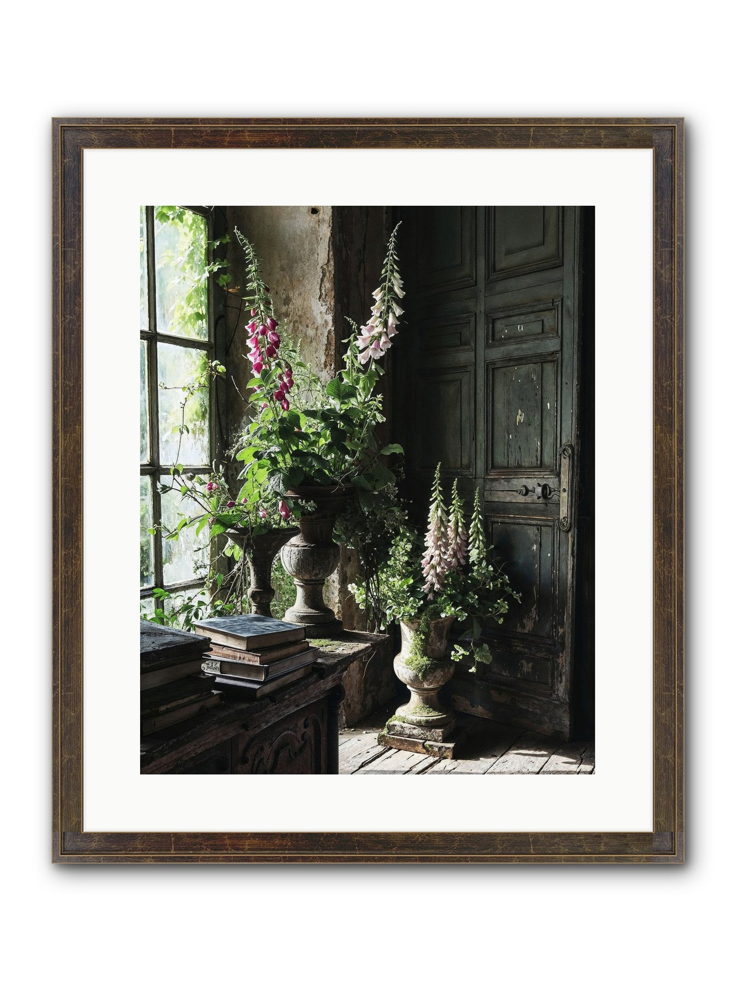 Spires Framed Print - Slimwoods Black/Gold 16x20