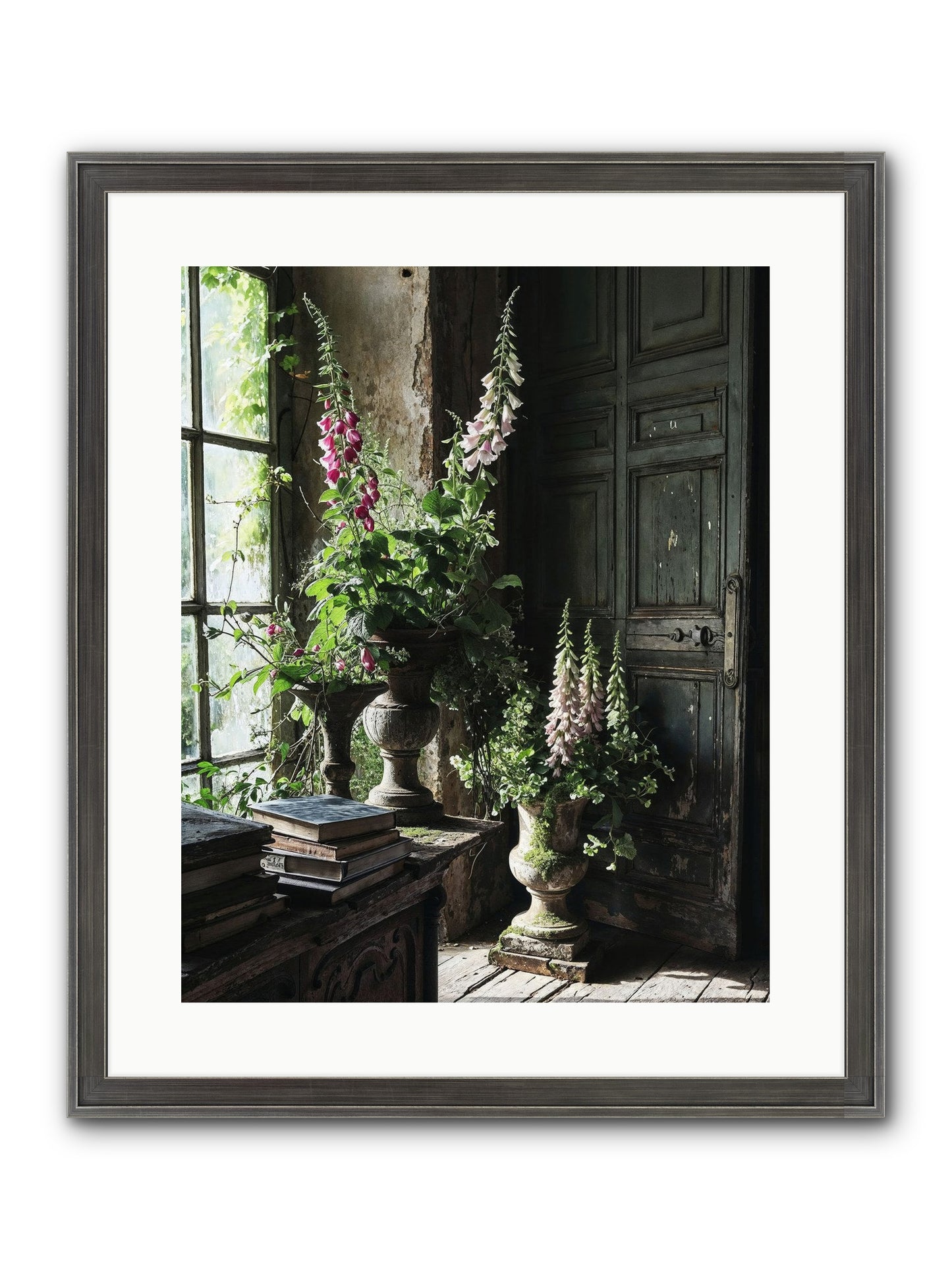 Spires Framed Print - Slimwoods Black/Silver 16x20