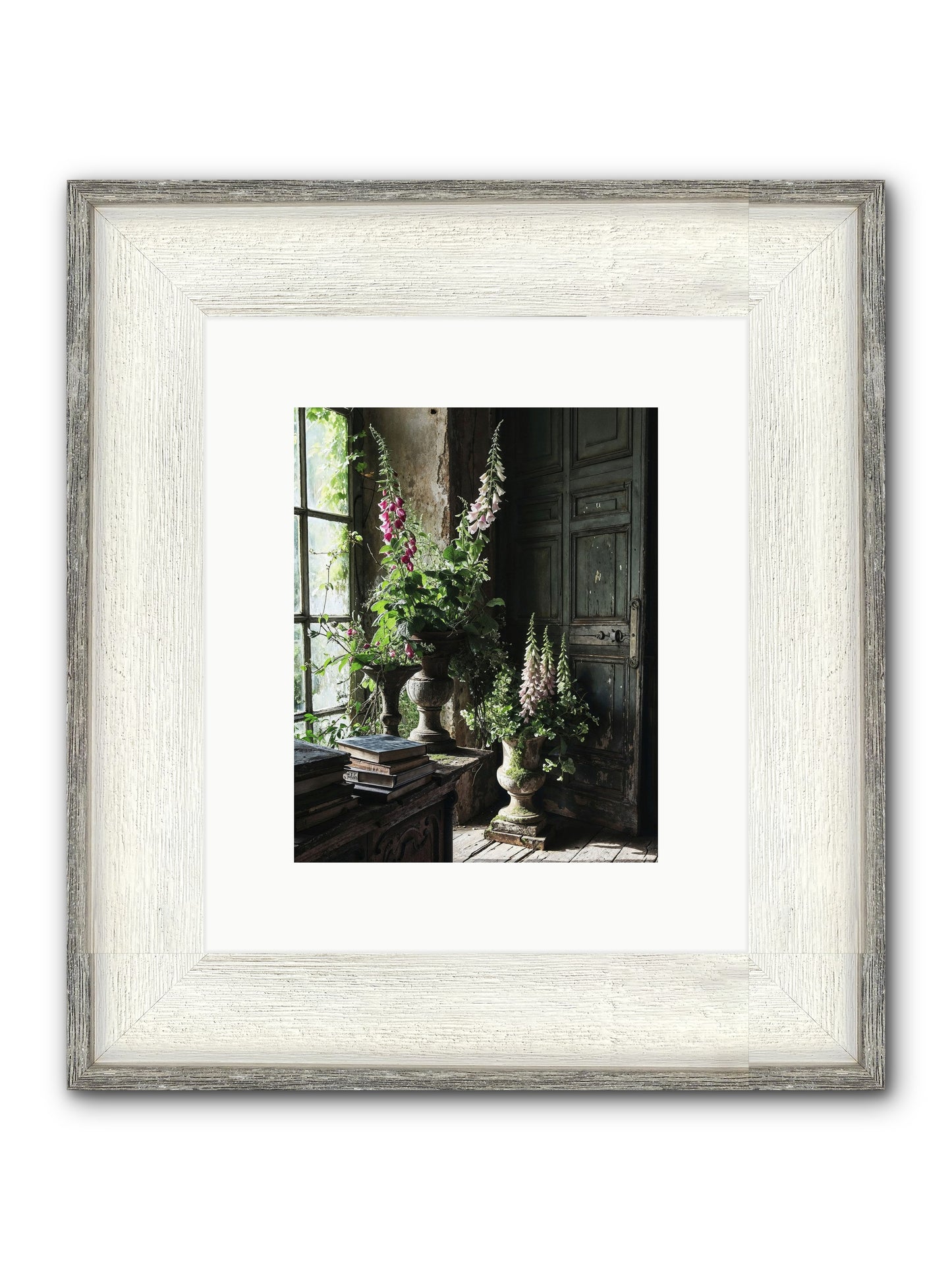 Spires Framed Print - Driftwood White 8x10