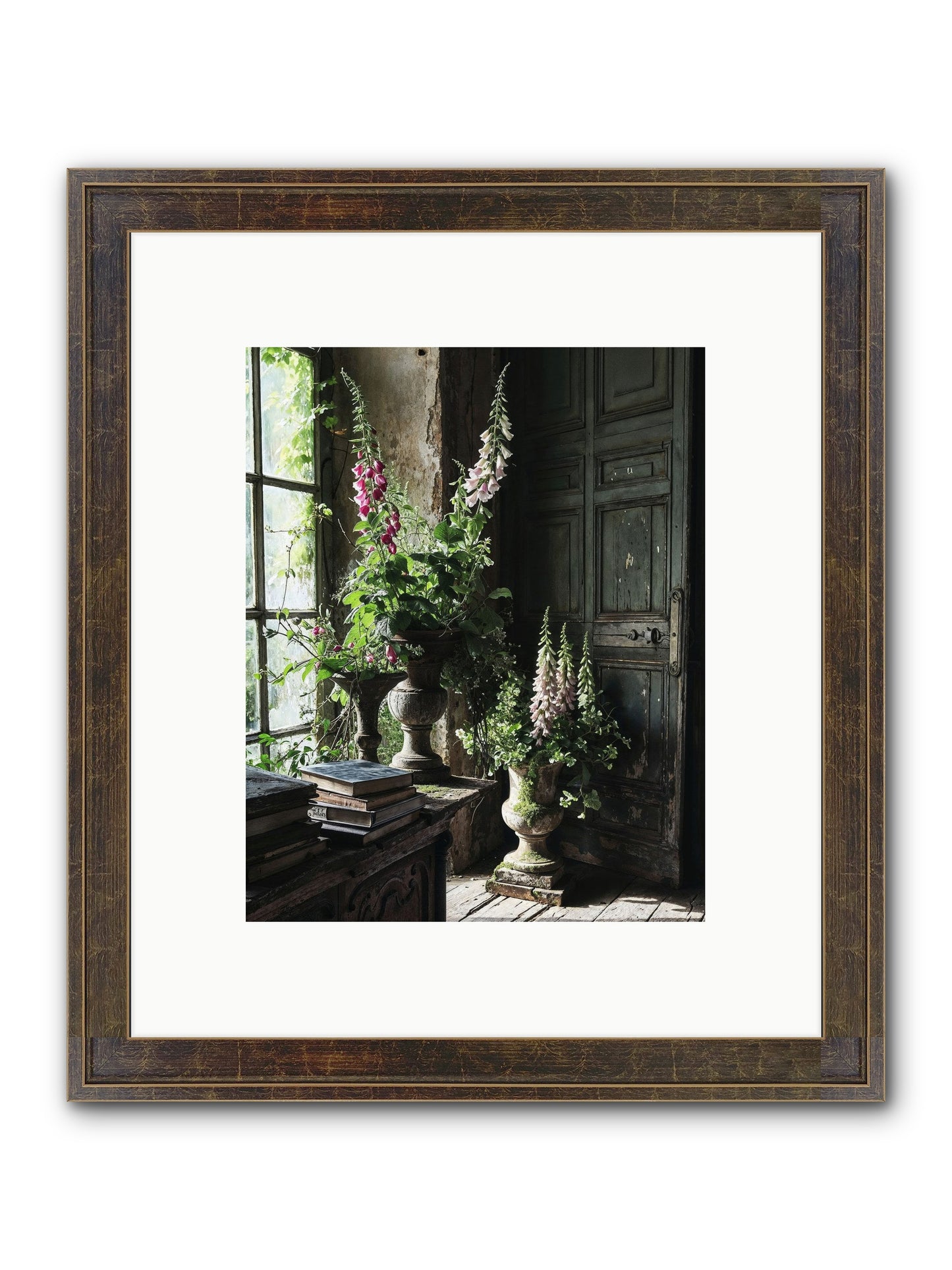 Spires Framed Print - Slimwoods Black/Gold 8x10