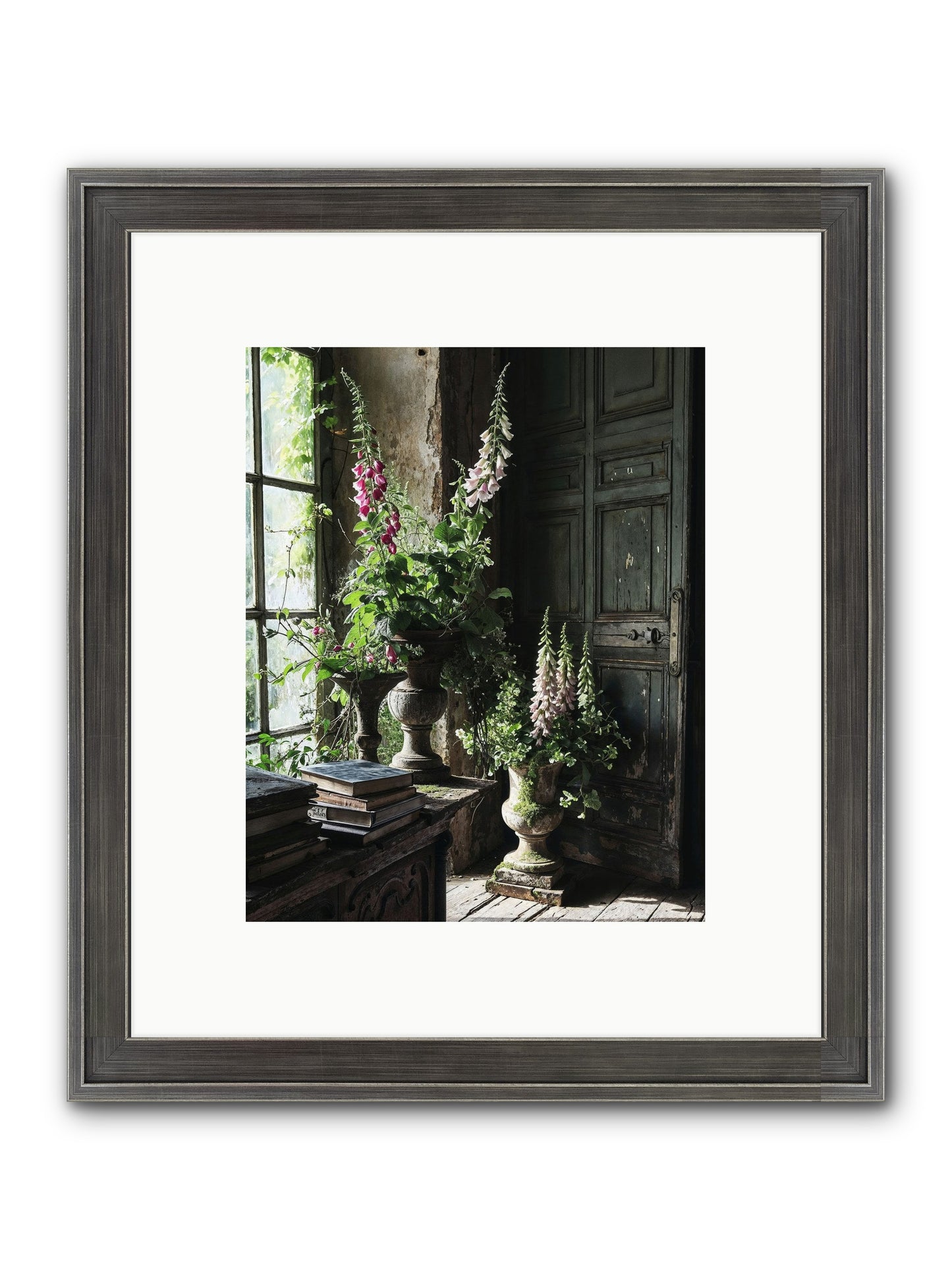 Spires Framed Print - Slimwoods Black/Silver 8x10