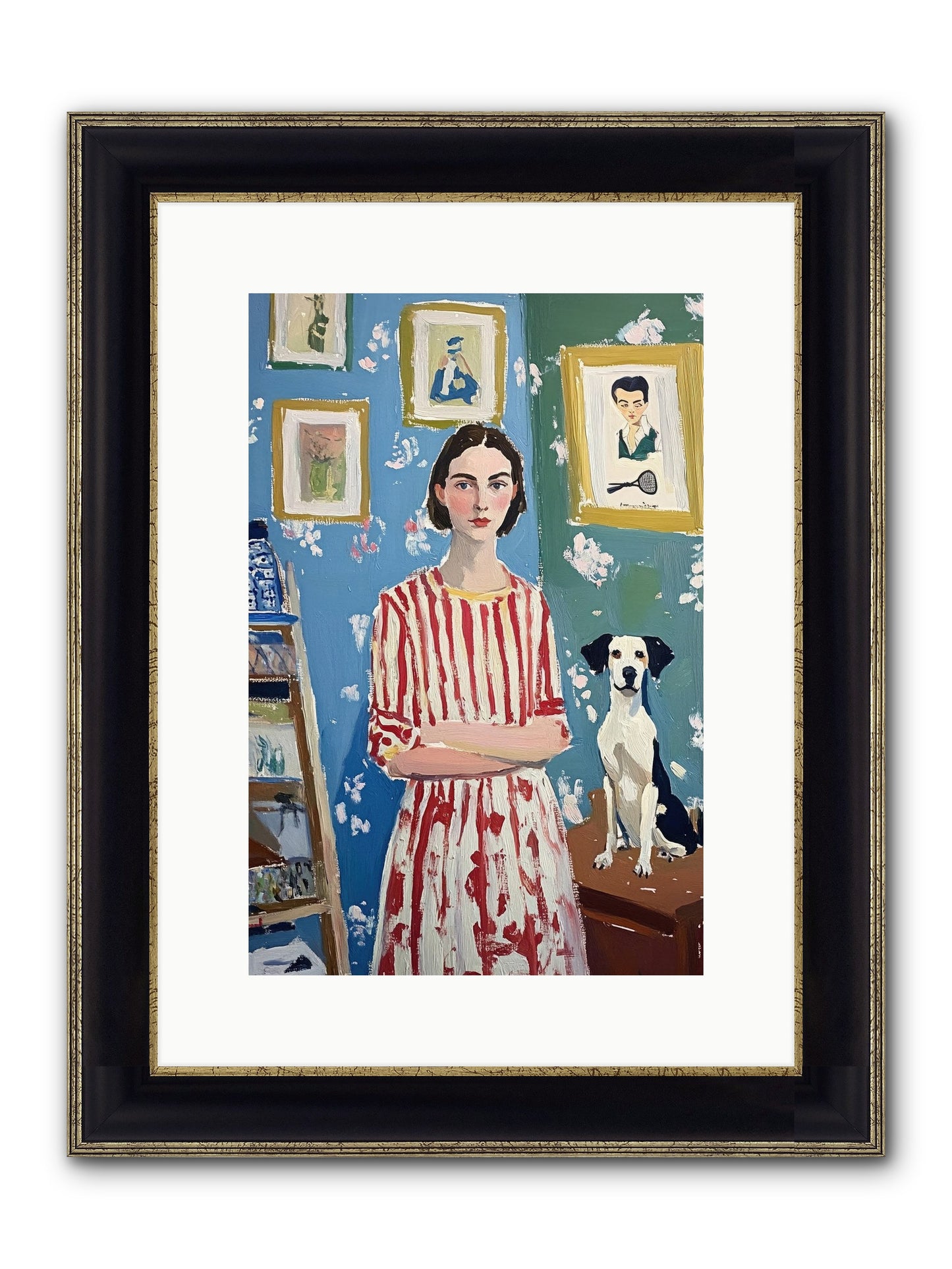 Splendid Trinkets Framed Print - Black & Gold 10x15