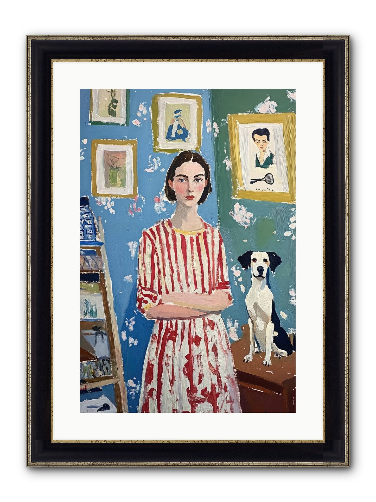 Splendid Trinkets Framed Print - Black & Gold 16x24