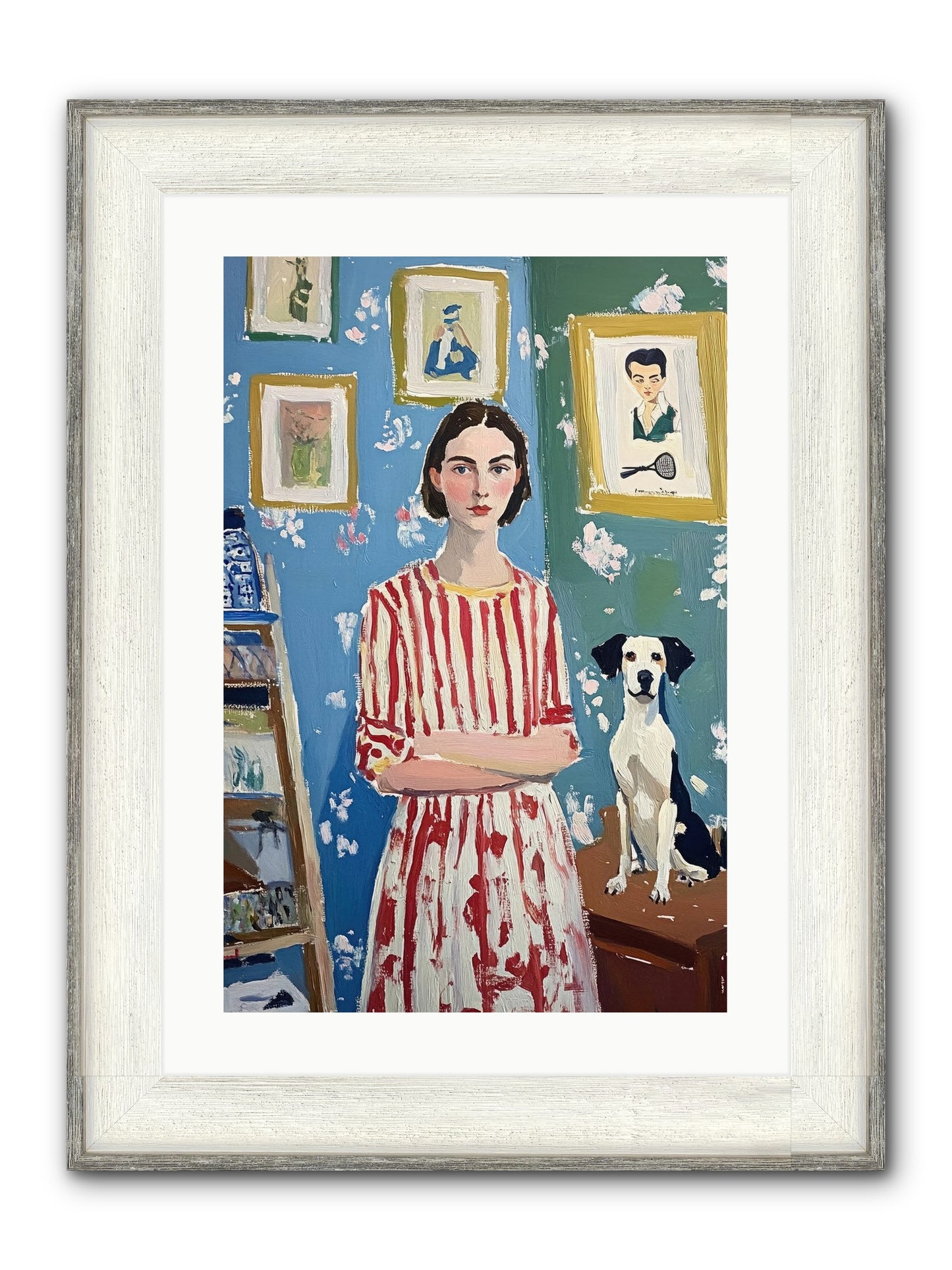 Splendid Trinkets Framed Print - Driftwood White 16x24