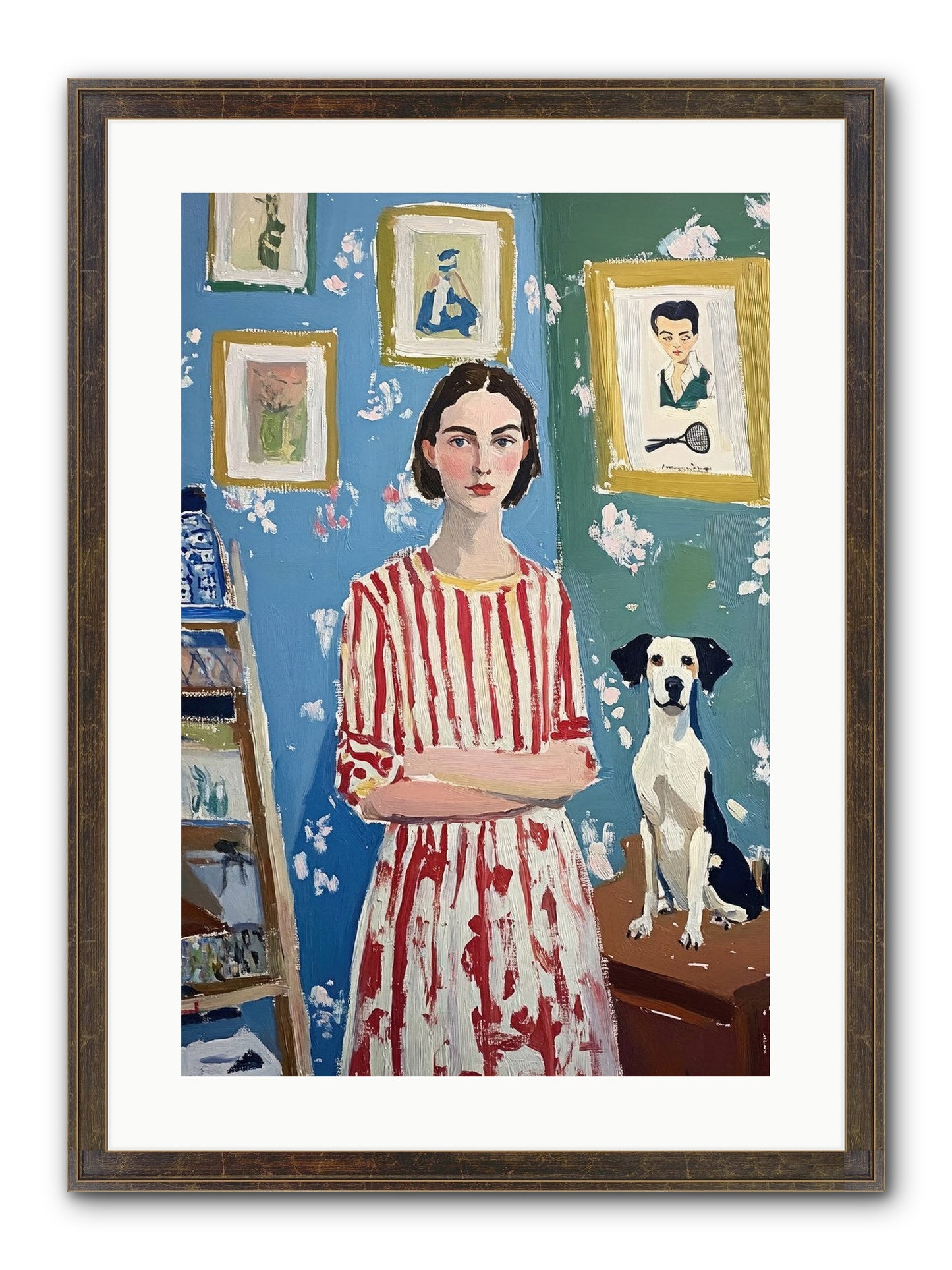 Splendid Trinkets Framed Print - Slimwoods Black/Gold 16x24