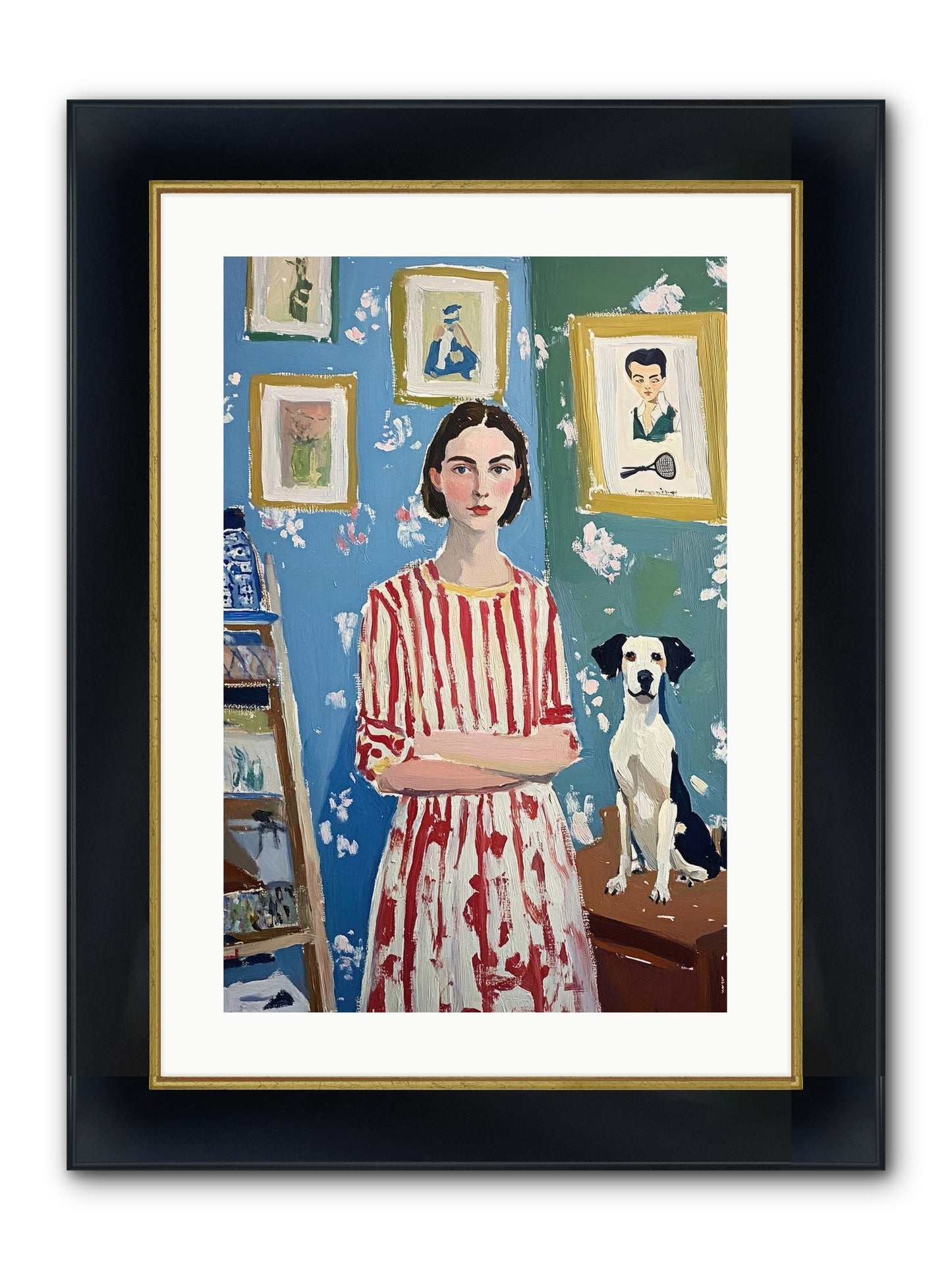 Splendid Trinkets Framed Print - Wide Black w/Gold 16x24