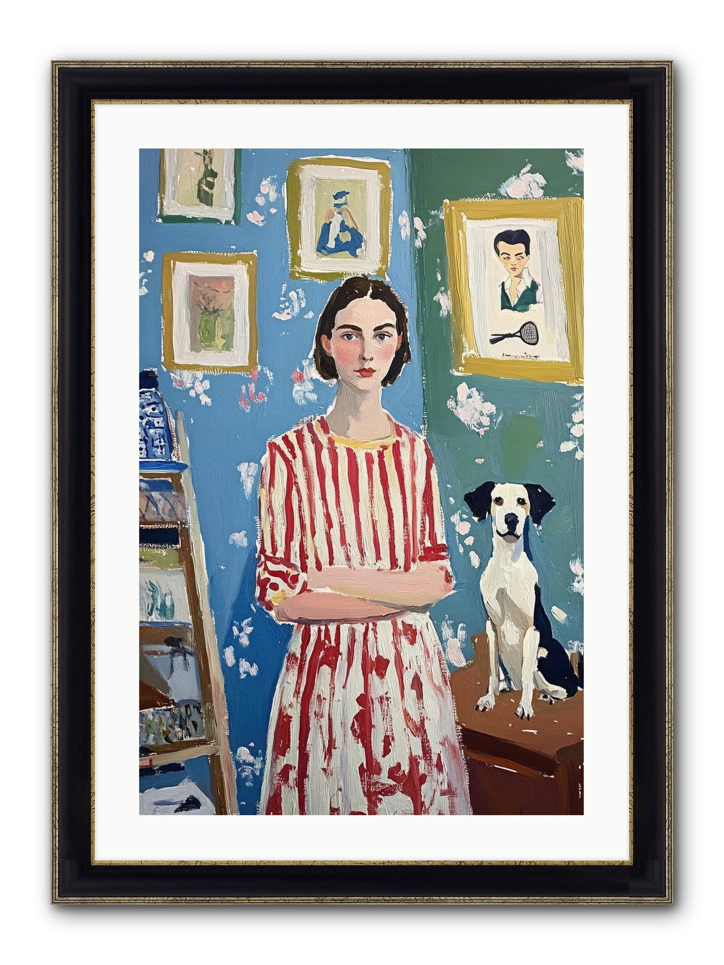 Splendid Trinkets Framed Print - Black & Gold 20x30
