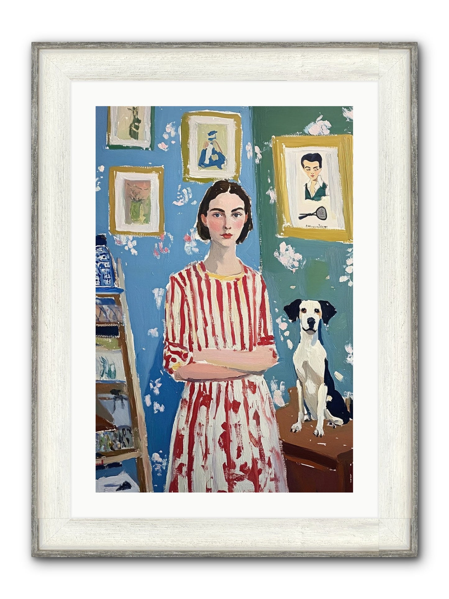 Splendid Trinkets Framed Print - Driftwood White 20x30