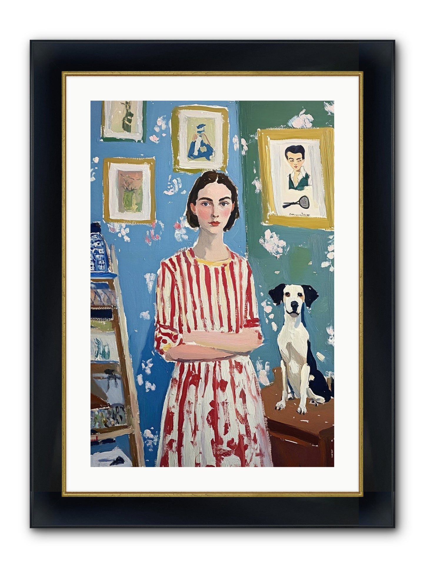 Splendid Trinkets Framed Print - Wide Black w/Gold 20x30