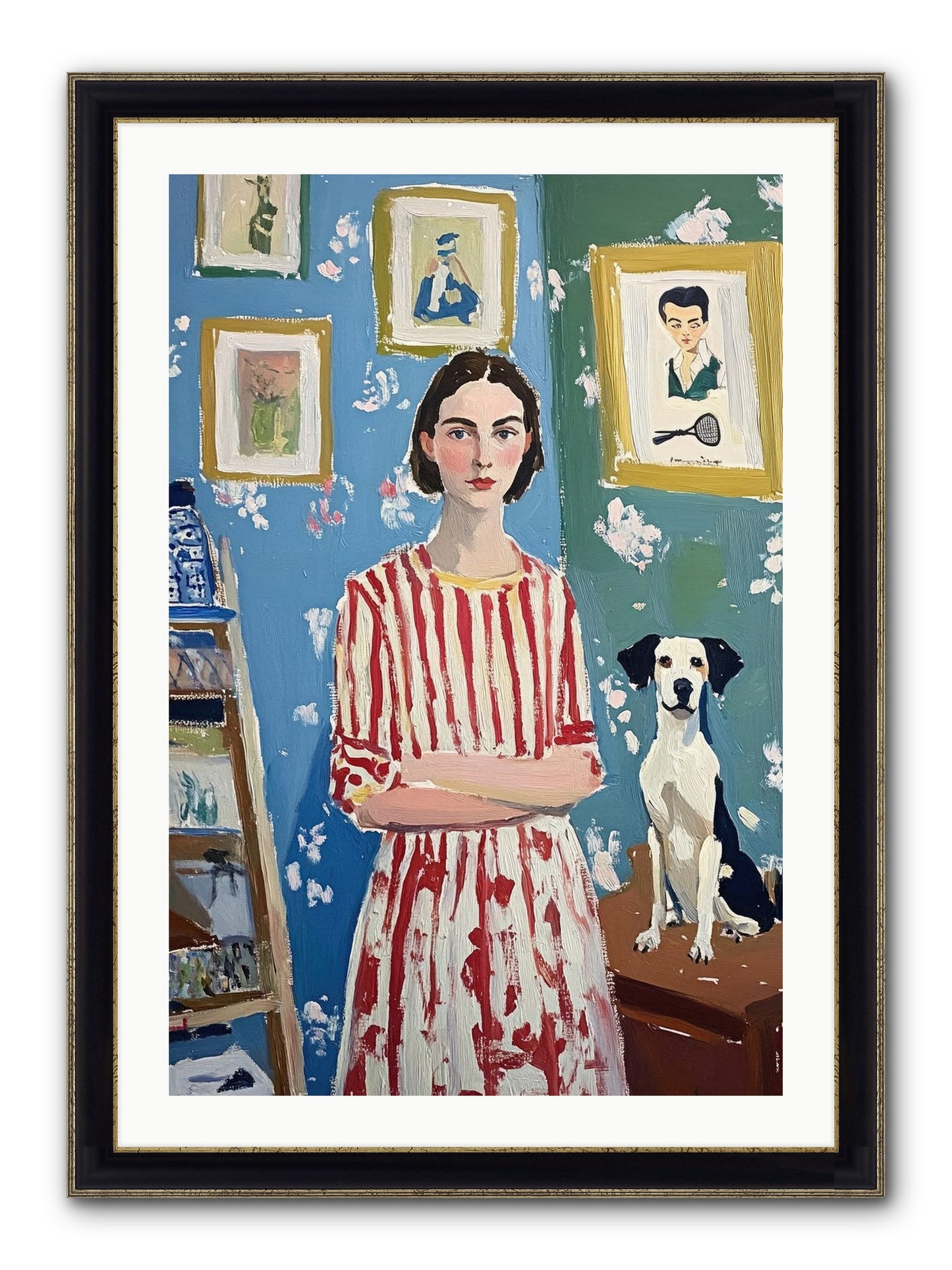 Splendid Trinkets Framed Print - Black & Gold 24x36