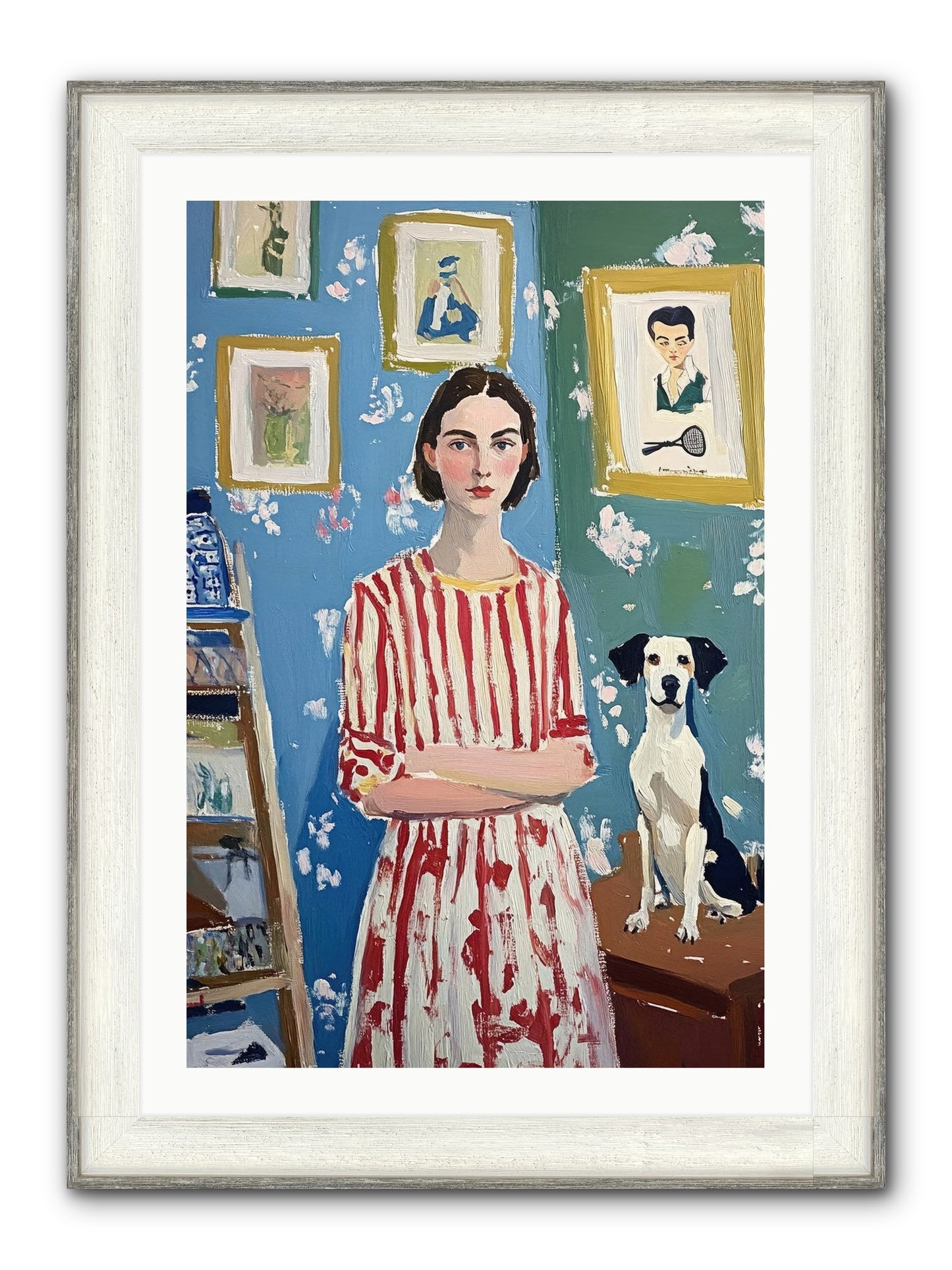 Splendid Trinkets Framed Print - Driftwood White 24x36