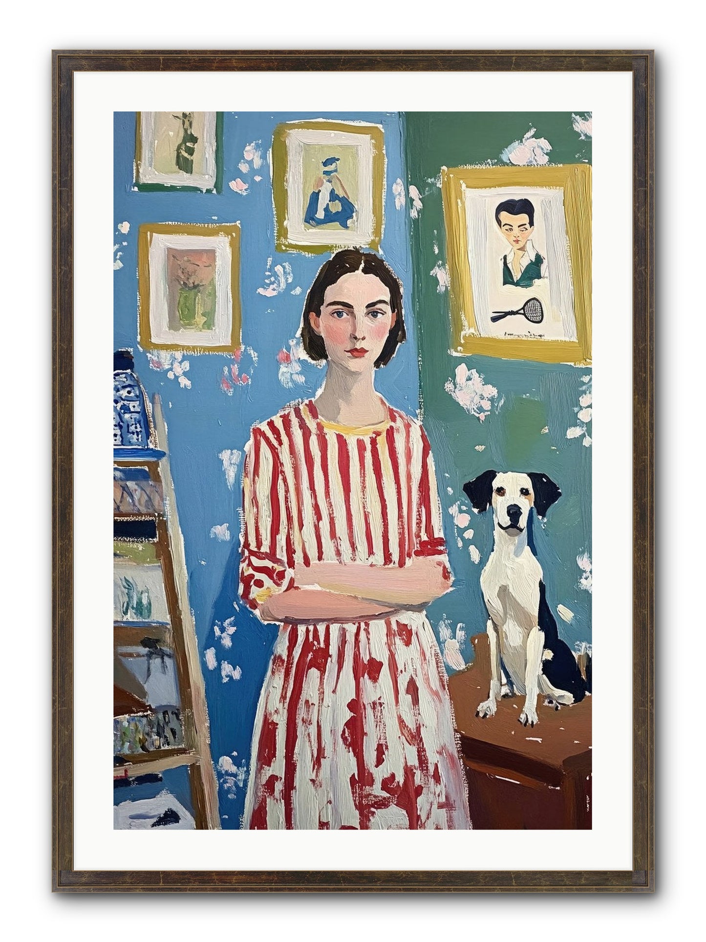 Splendid Trinkets Framed Print - Slimwoods Black/Gold 24x36
