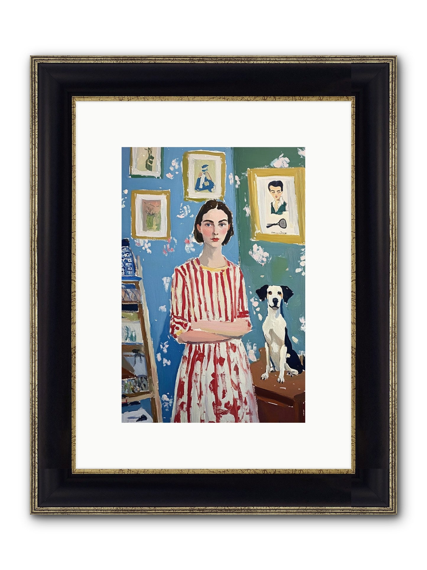 Splendid Trinkets Framed Print - Black & Gold 8x12