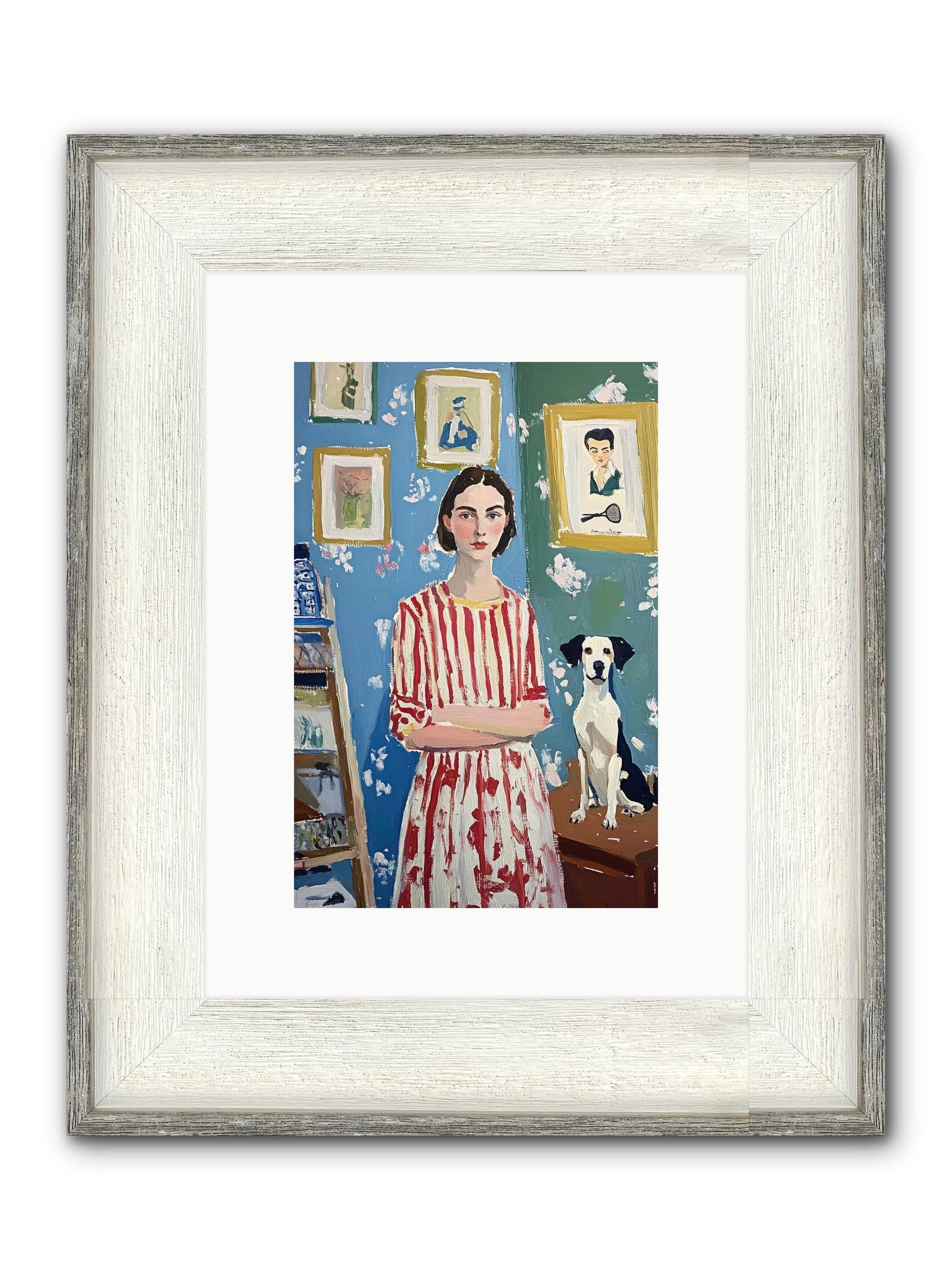 Splendid Trinkets Framed Print - Driftwood White 8x12