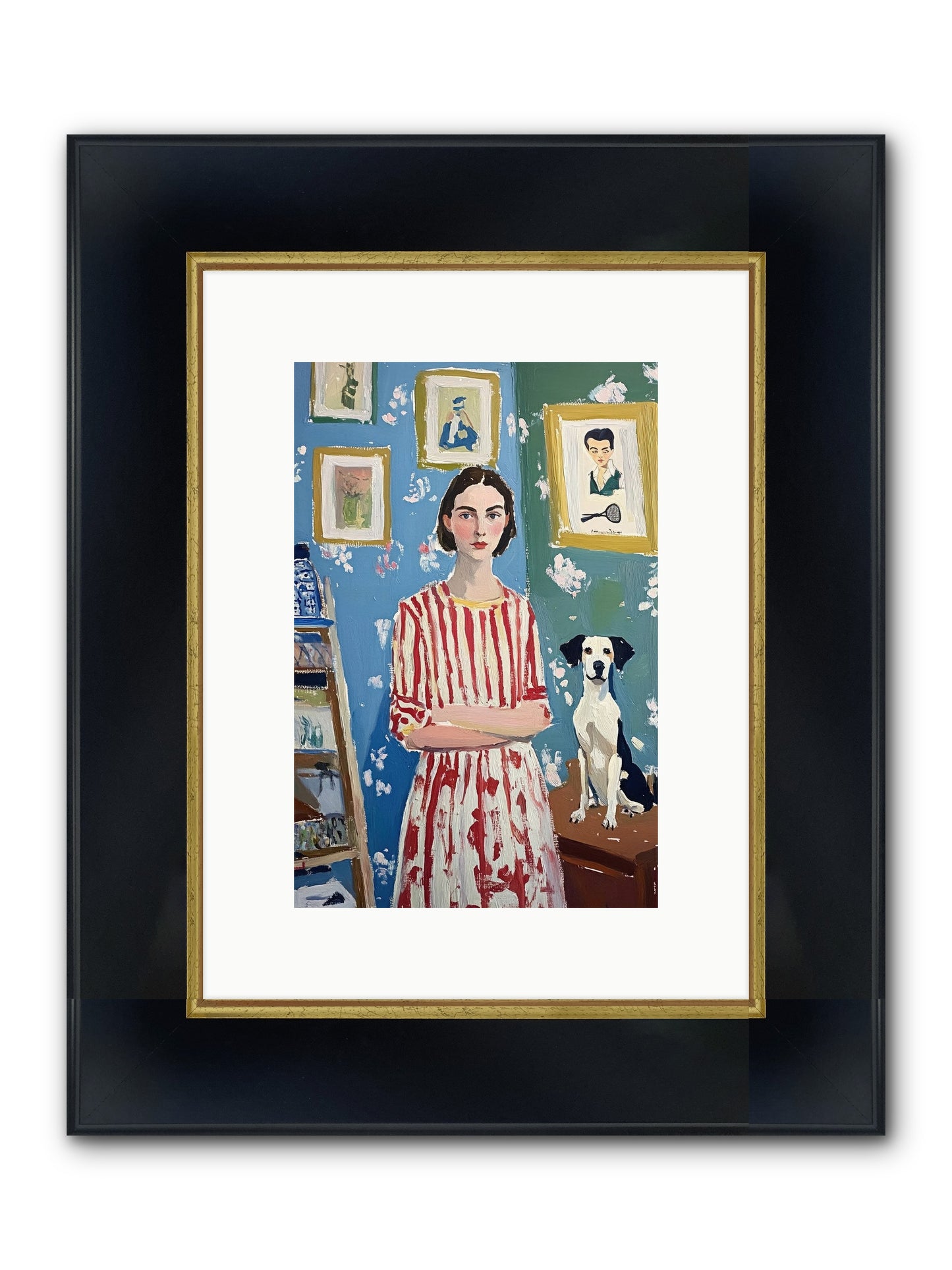 Splendid Trinkets Framed Print - Wide Black w/Gold 8x12