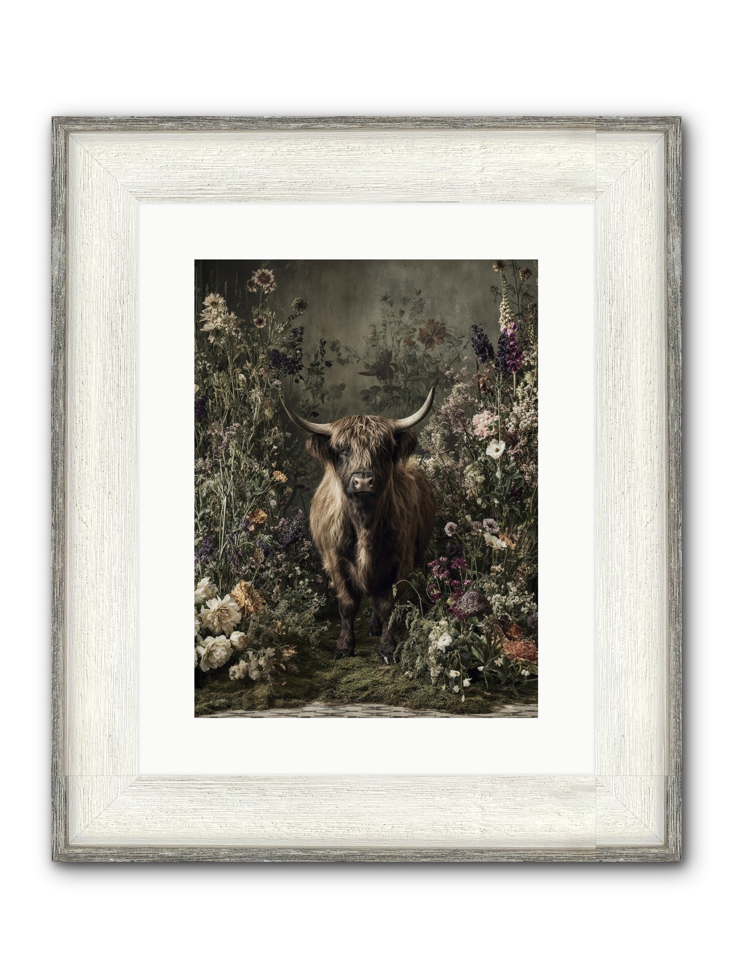 Splendiferous Framed Print - Driftwood White 12x16