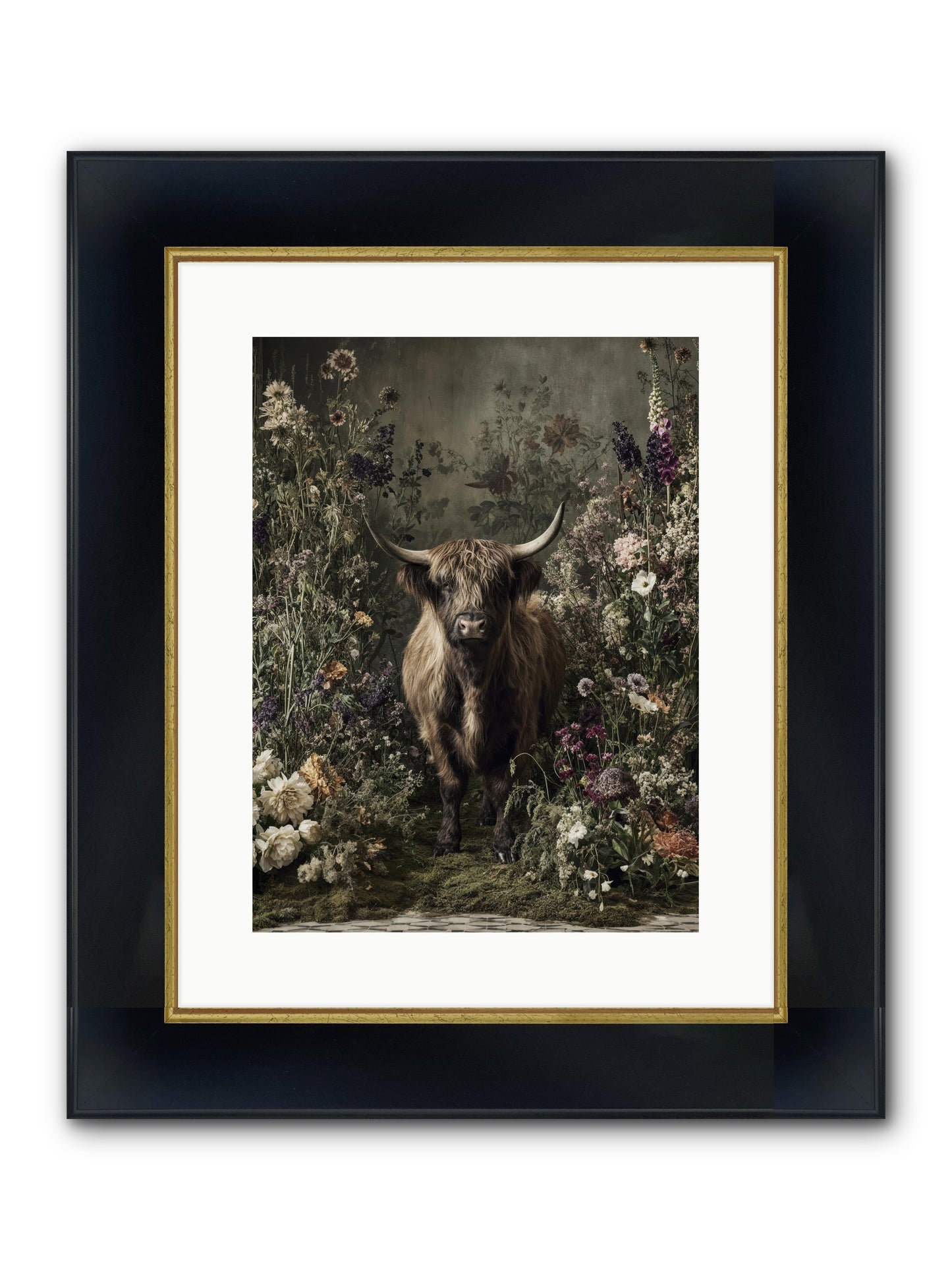 Splendiferous Framed Print - Wide Black w/Gold 12x16