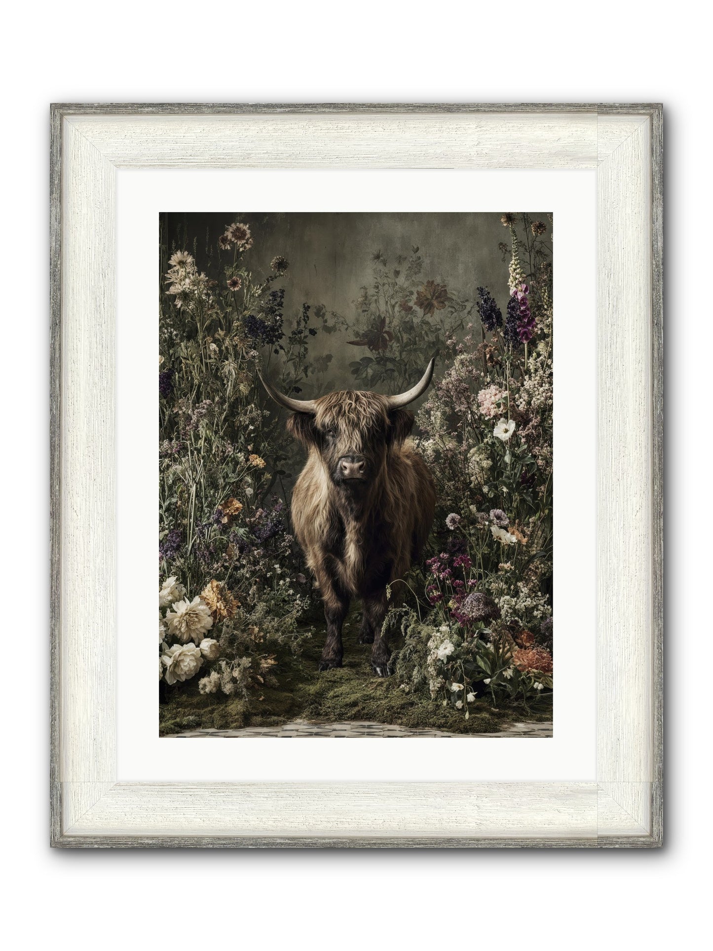 Splendiferous Framed Print - Driftwood White 18x24