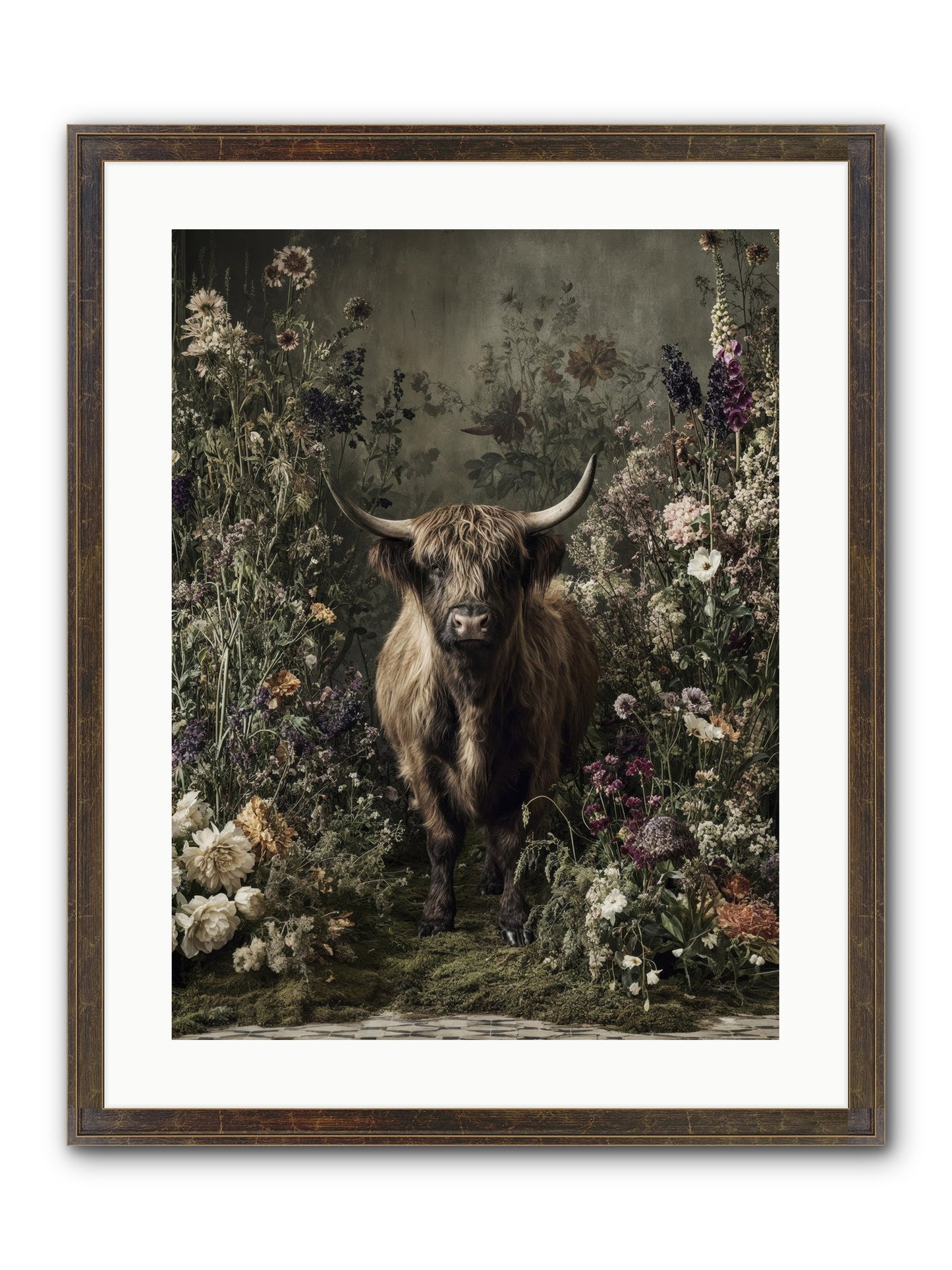 Splendiferous Framed Print - Slimwoods Black/Gold 18x24