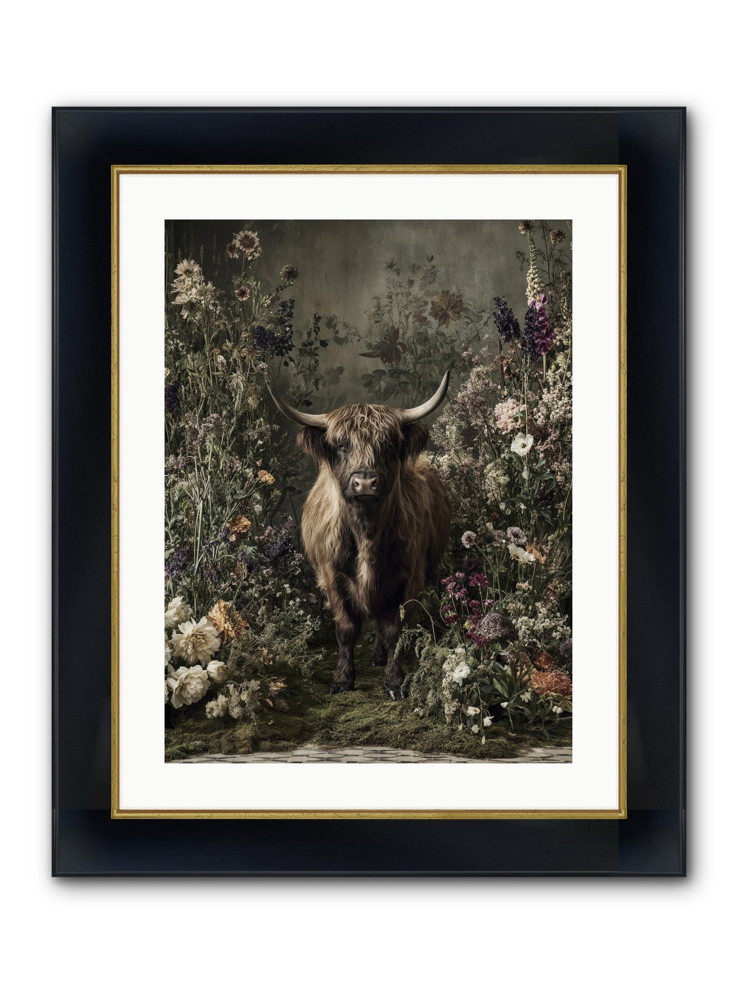 Splendiferous Framed Print - Wide Black w/Gold 18x24