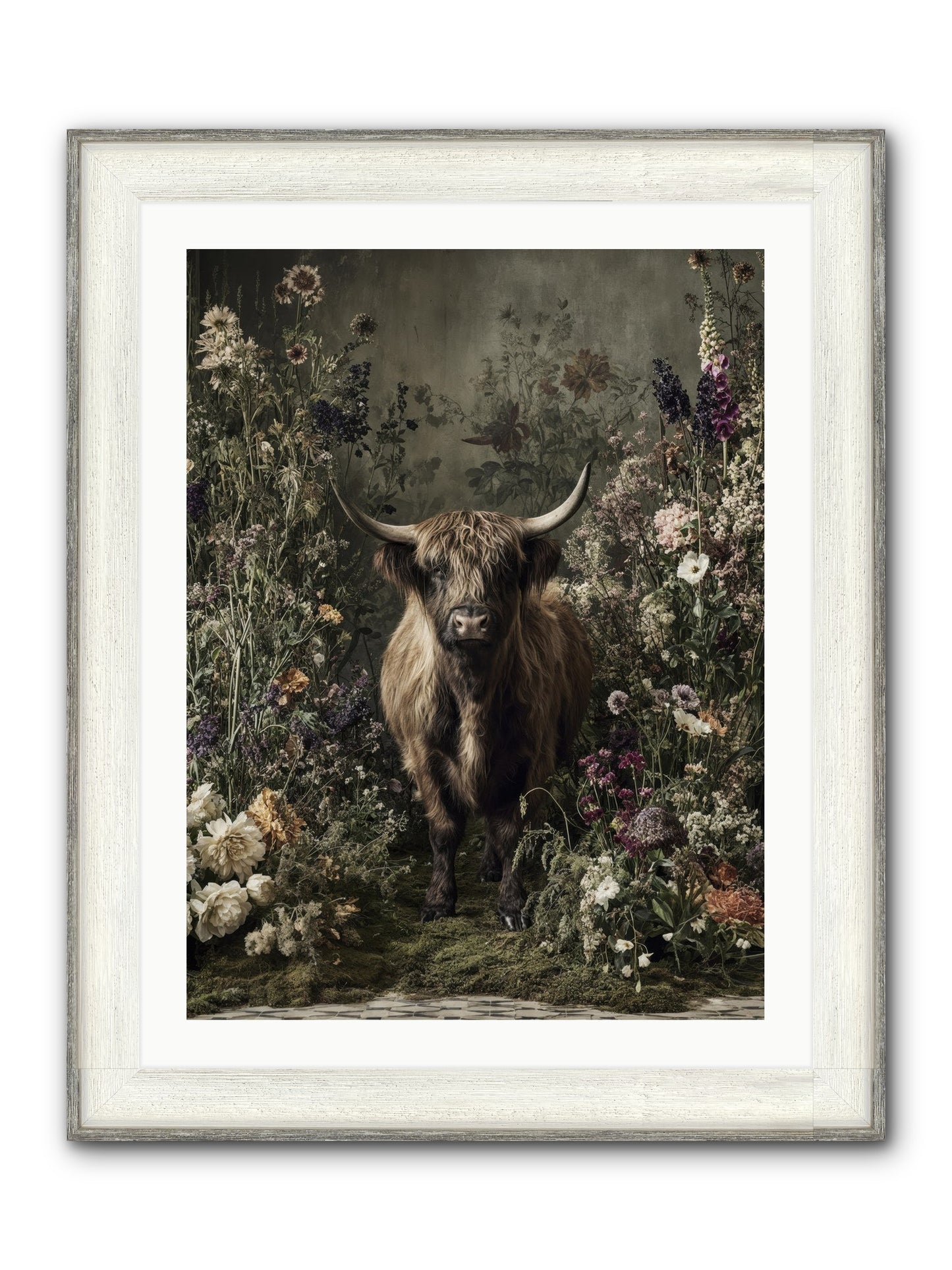 Splendiferous Framed Print - Driftwood White 24x32