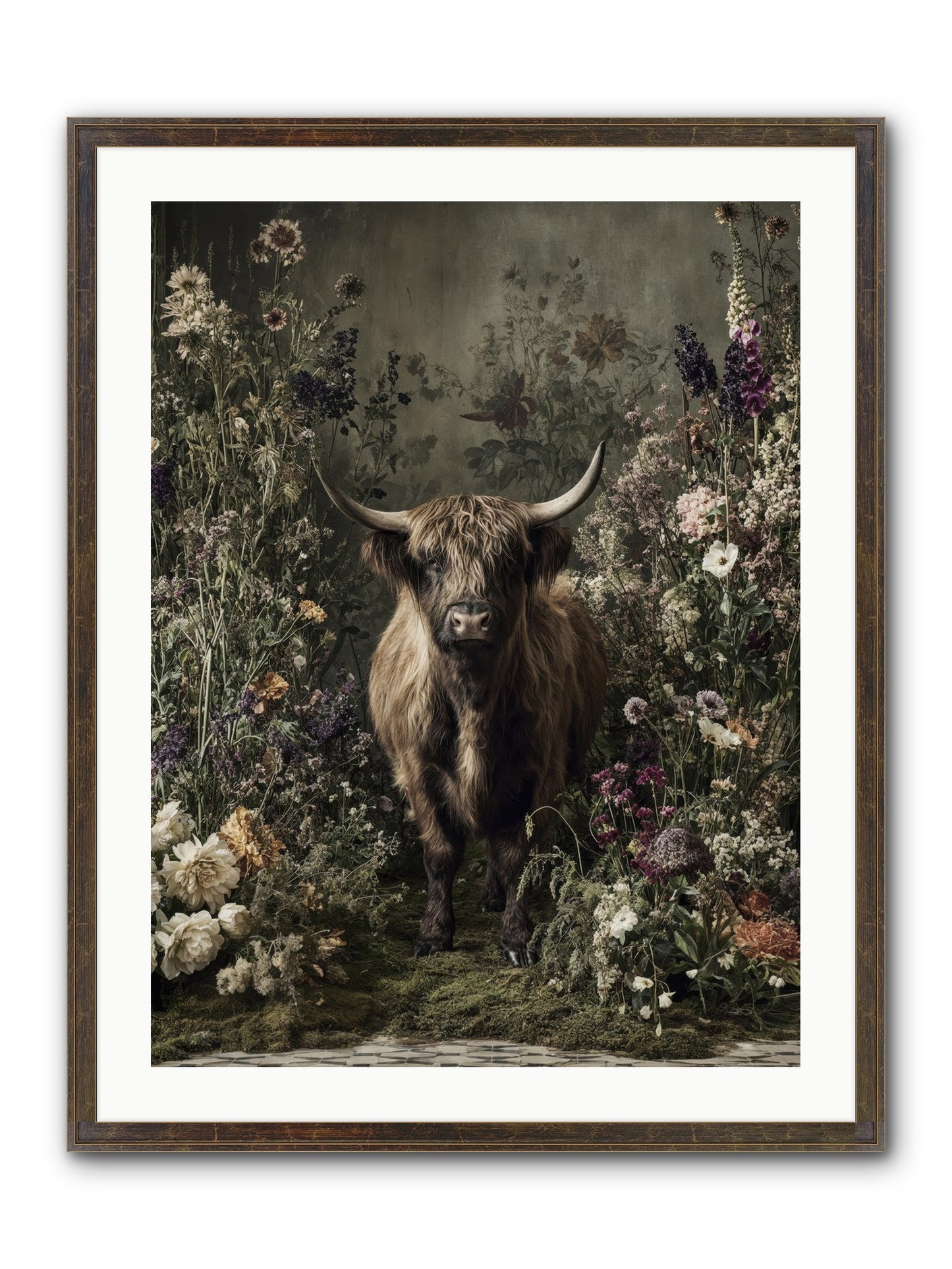 Splendiferous Framed Print - Slimwoods Black/Gold 24x32