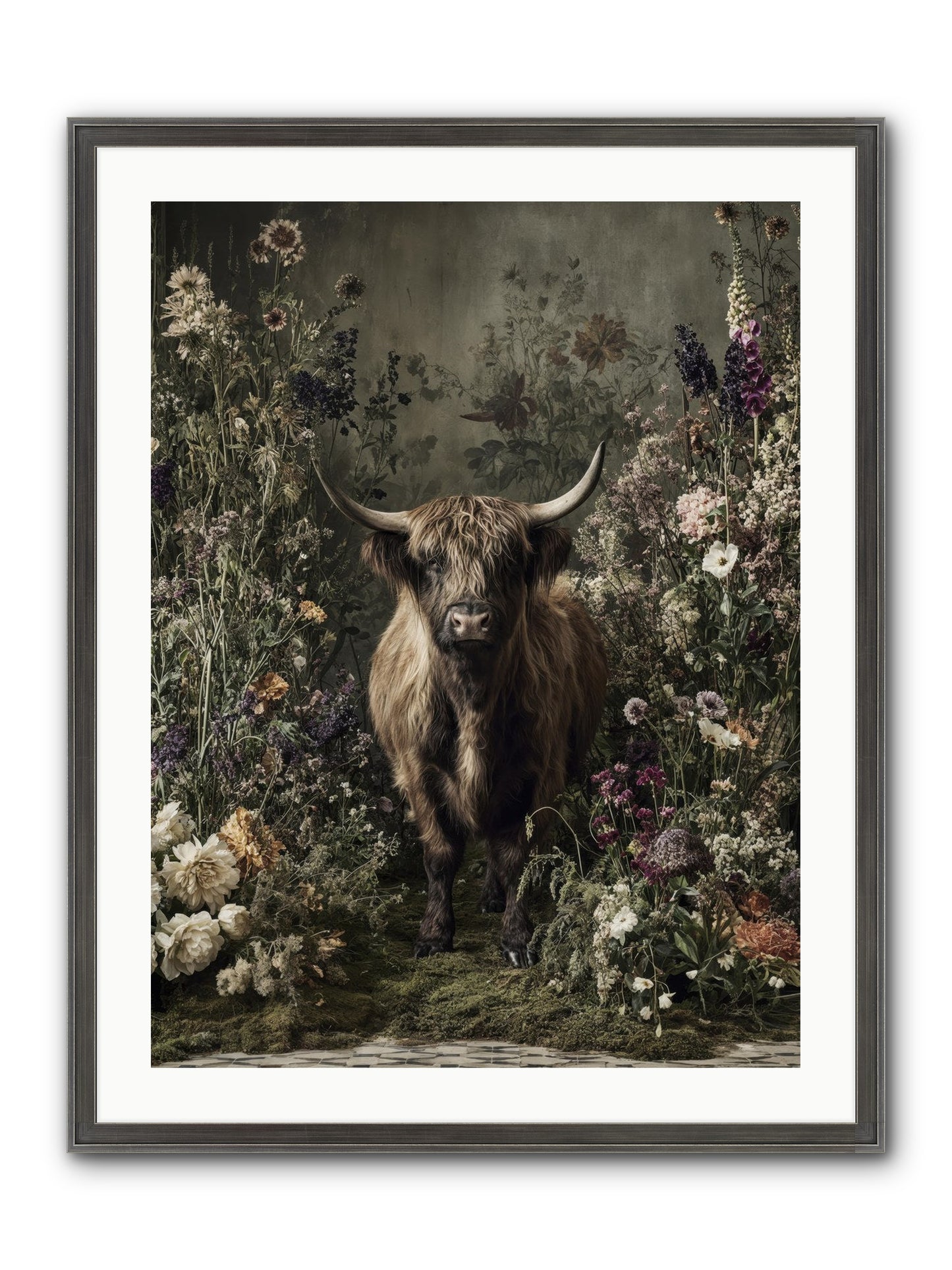 Splendiferous Framed Print - Slimwoods Black/Silver 24x32