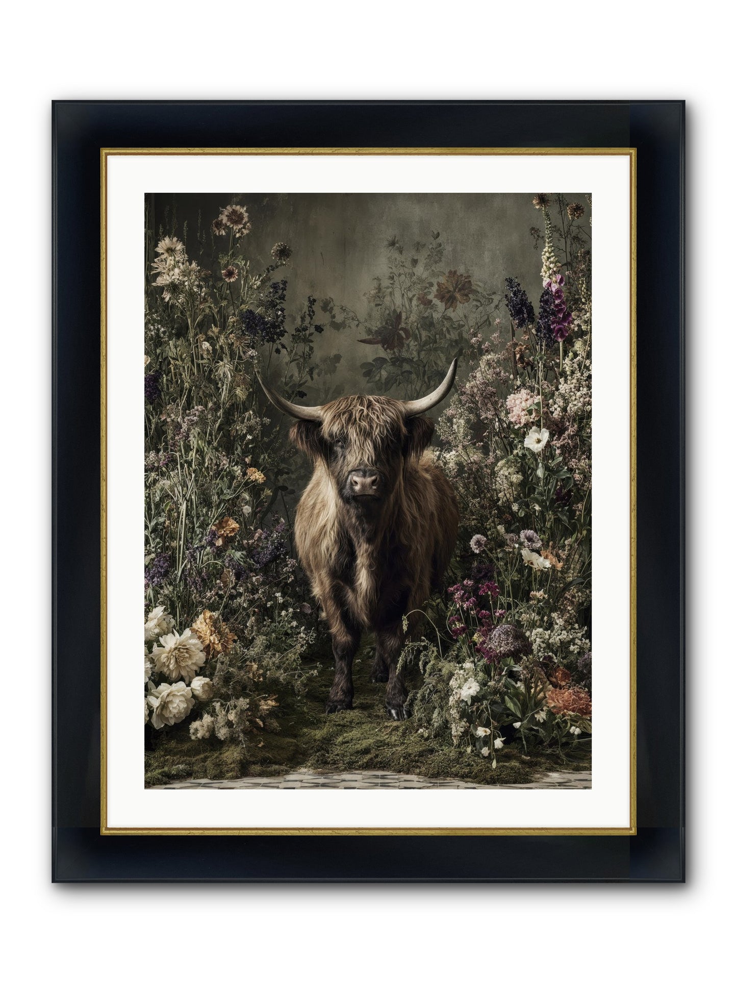 Splendiferous Framed Print - Wide Black w/Gold 24x32