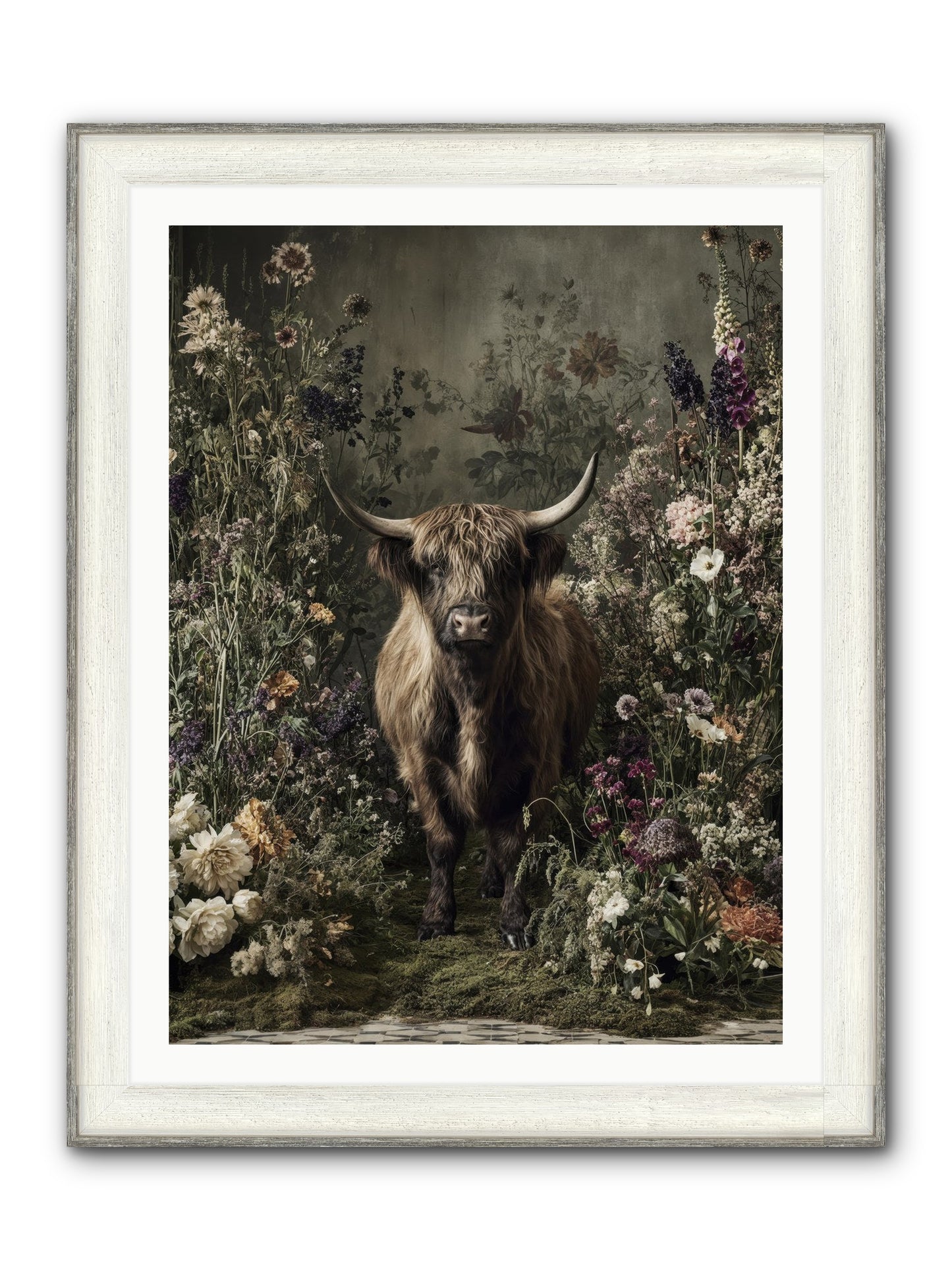Splendiferous Framed Print - Driftwood White 30x40