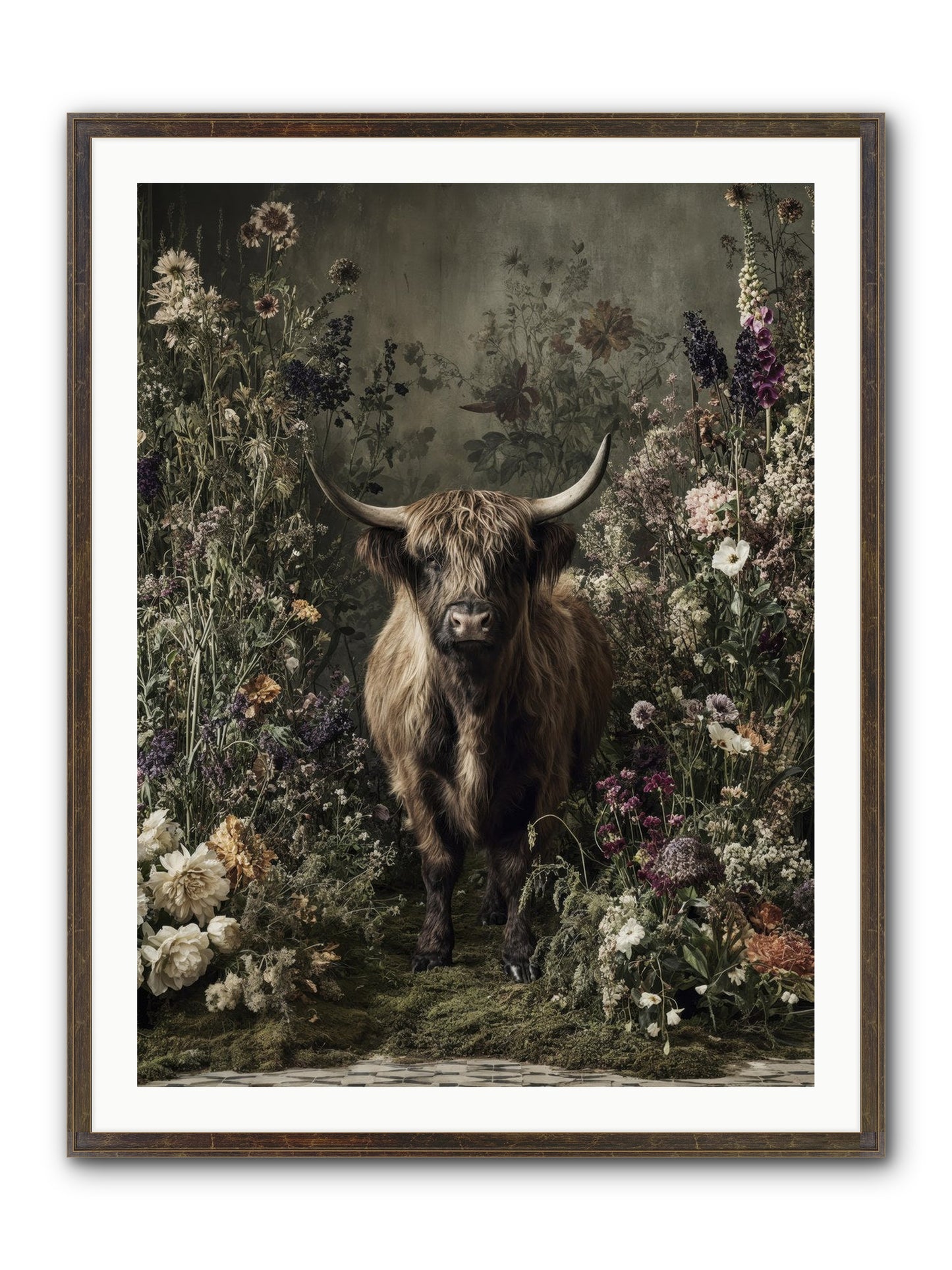 Splendiferous Framed Print - Slimwoods Black/Gold 30x40