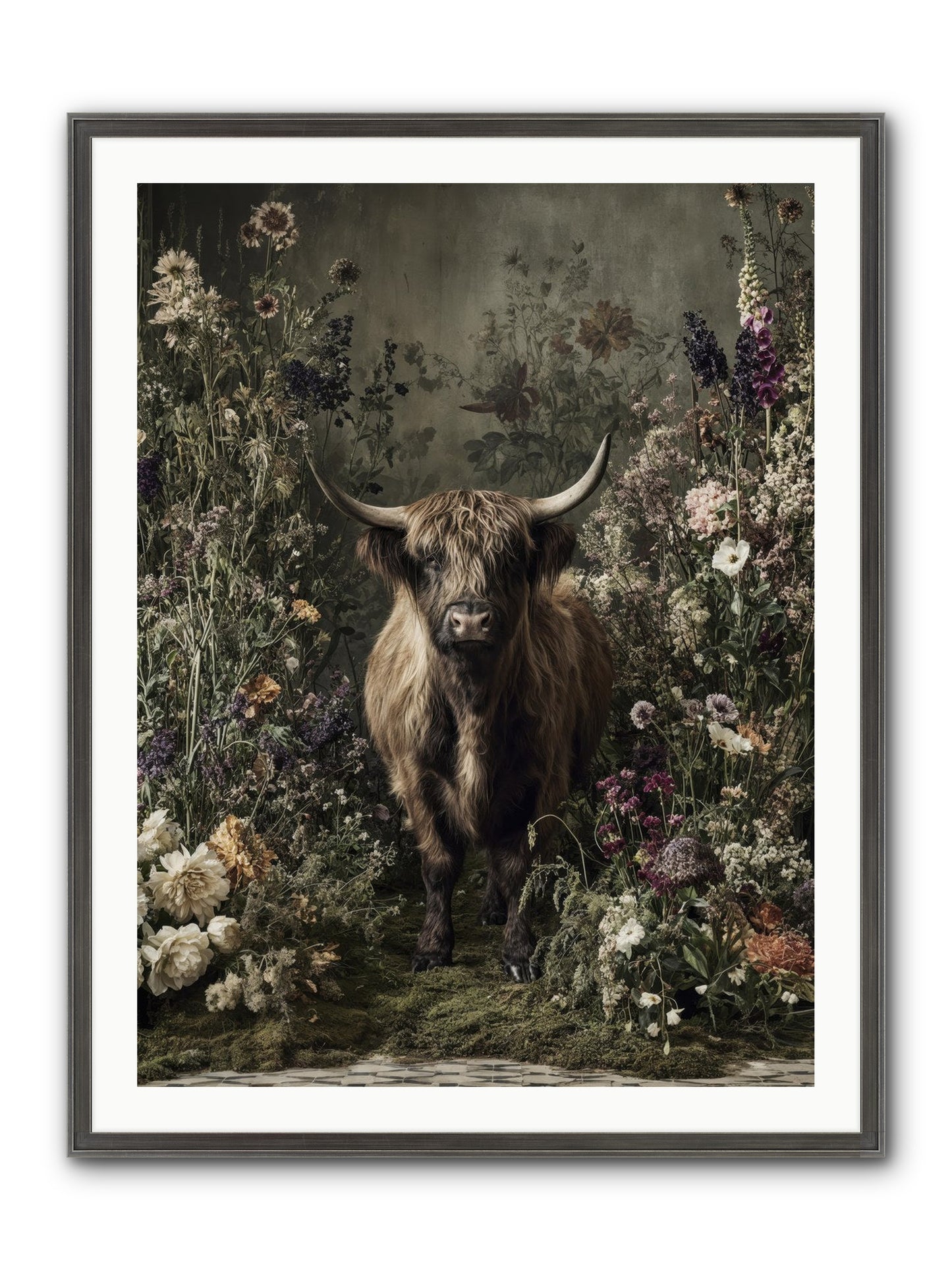 Splendiferous Framed Print - Slimwoods Black/Silver 30x40