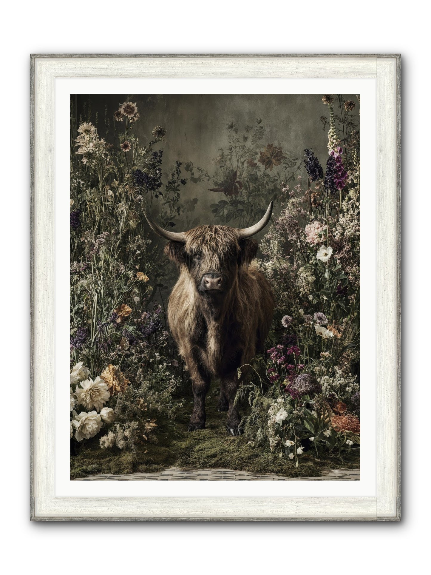 Splendiferous Framed Print - Driftwood White 36x48