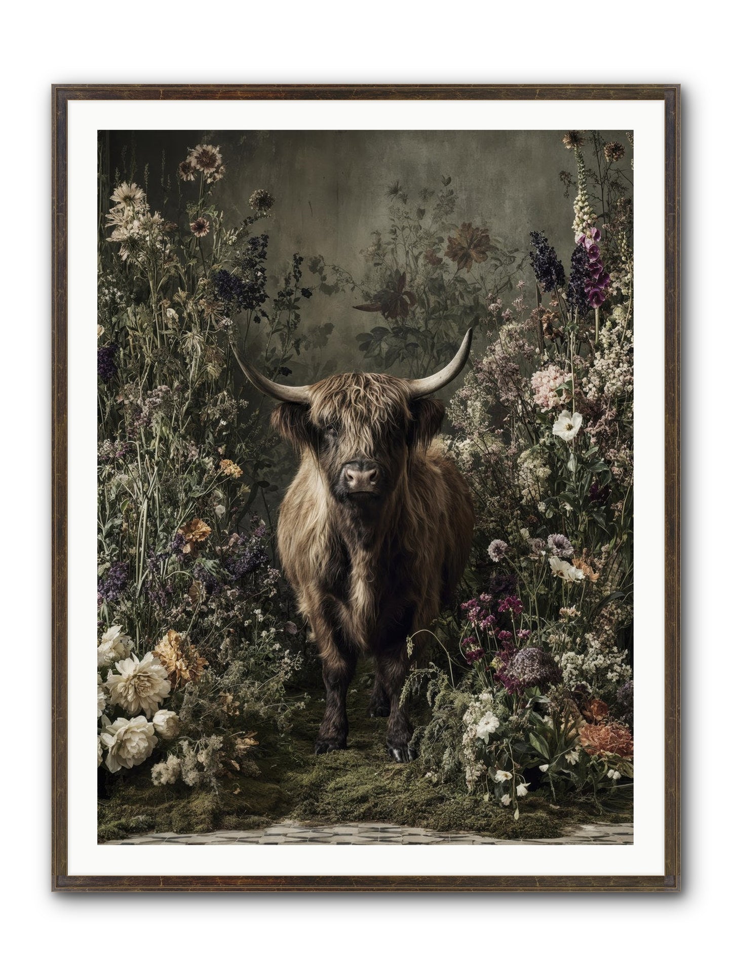 Splendiferous Framed Print - Slimwoods Black/Gold 36x48