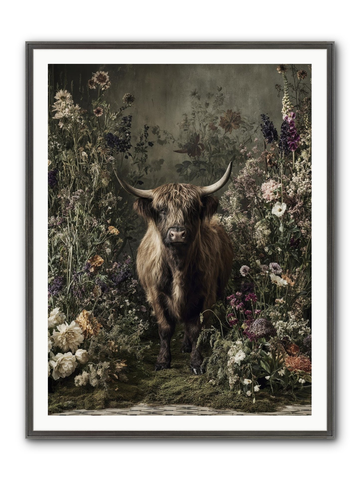 Splendiferous Framed Print - Slimwoods Black/Silver 36x48